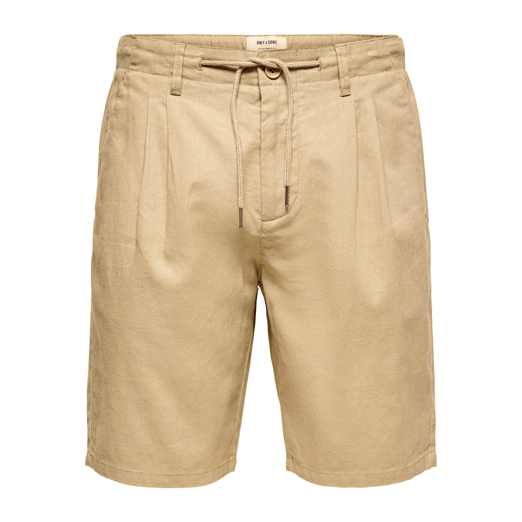 Only & Sons Шорти от плат Leo 22019201 Бежов Regular Fit - Pepit.bg
