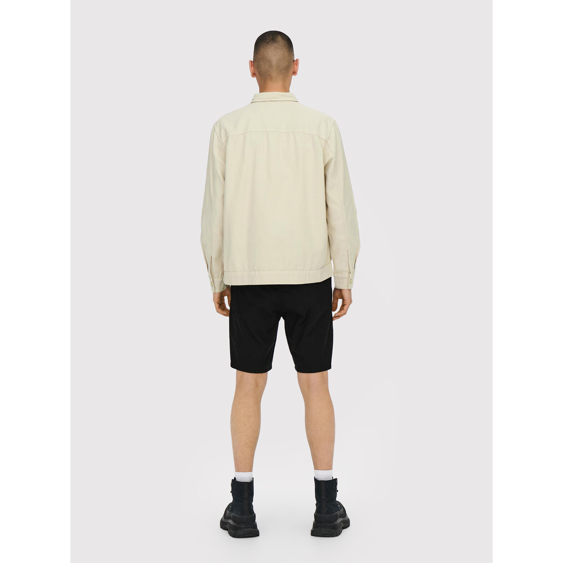 Only & Sons Шорти от плат Linus 22021824 Черен Regular Fit - Pepit.bg
