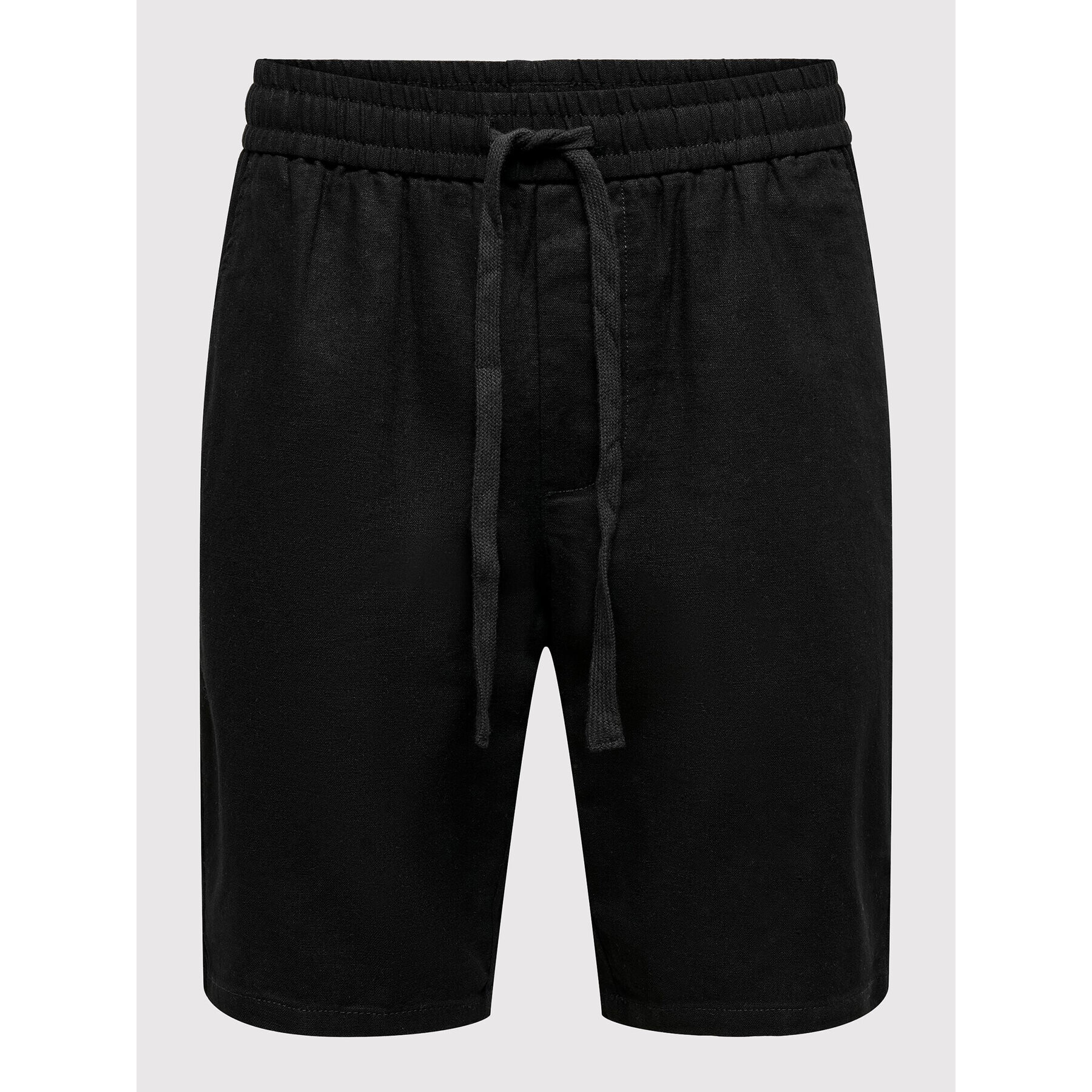 Only & Sons Шорти от плат Linus 22021824 Черен Regular Fit - Pepit.bg