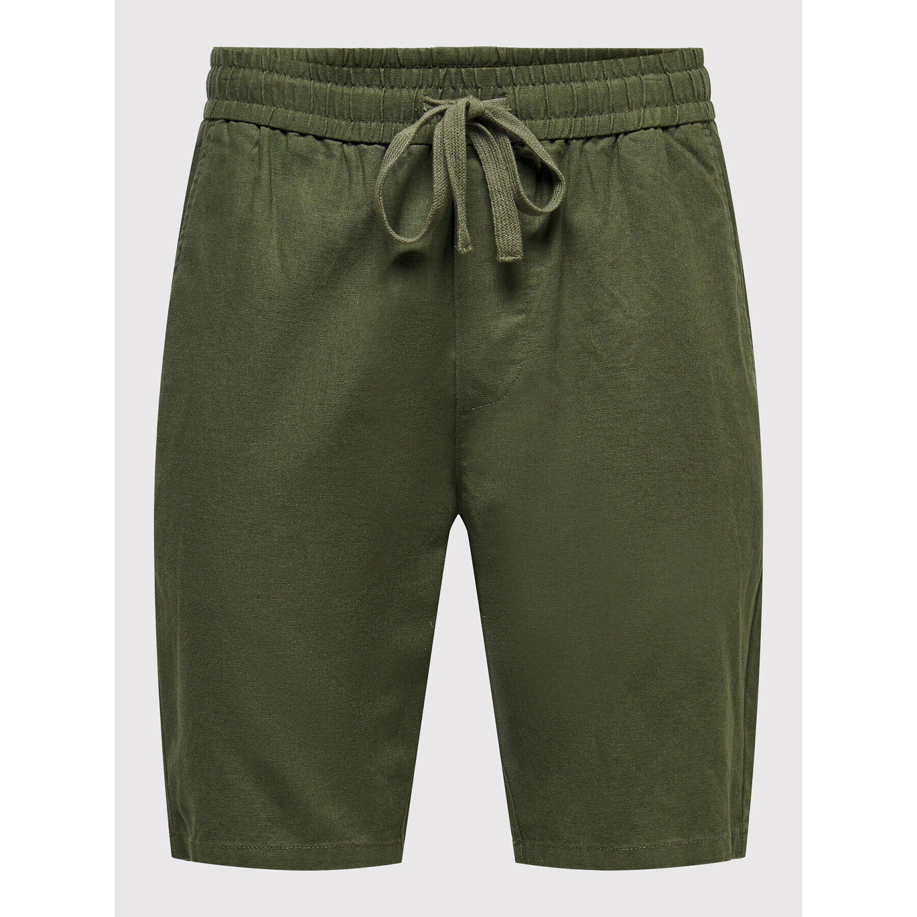 Only & Sons Шорти от плат Linus 22021824 Зелен Regular Fit - Pepit.bg