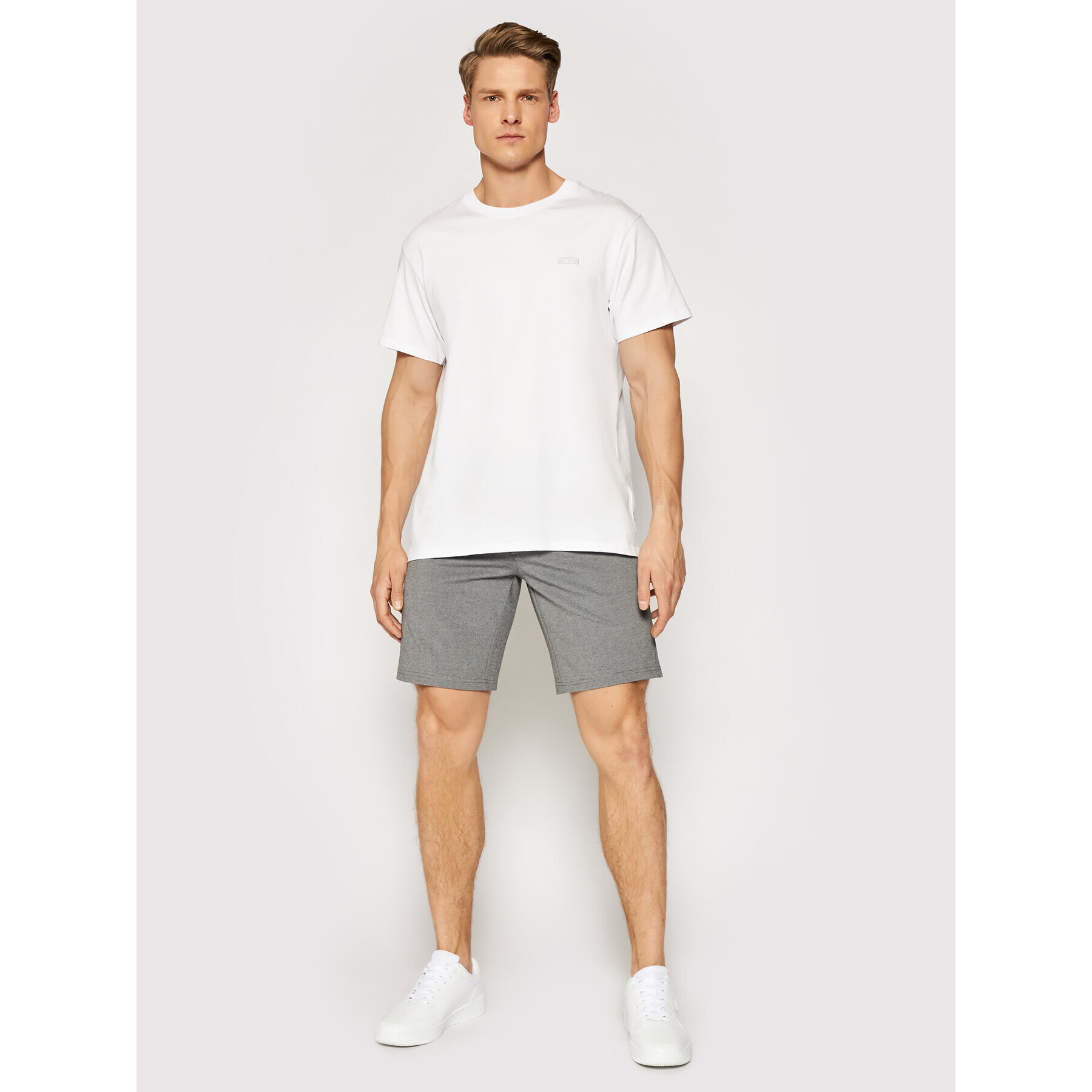 Only & Sons Шорти от плат Mark 22018667 Сив Regular Fit - Pepit.bg