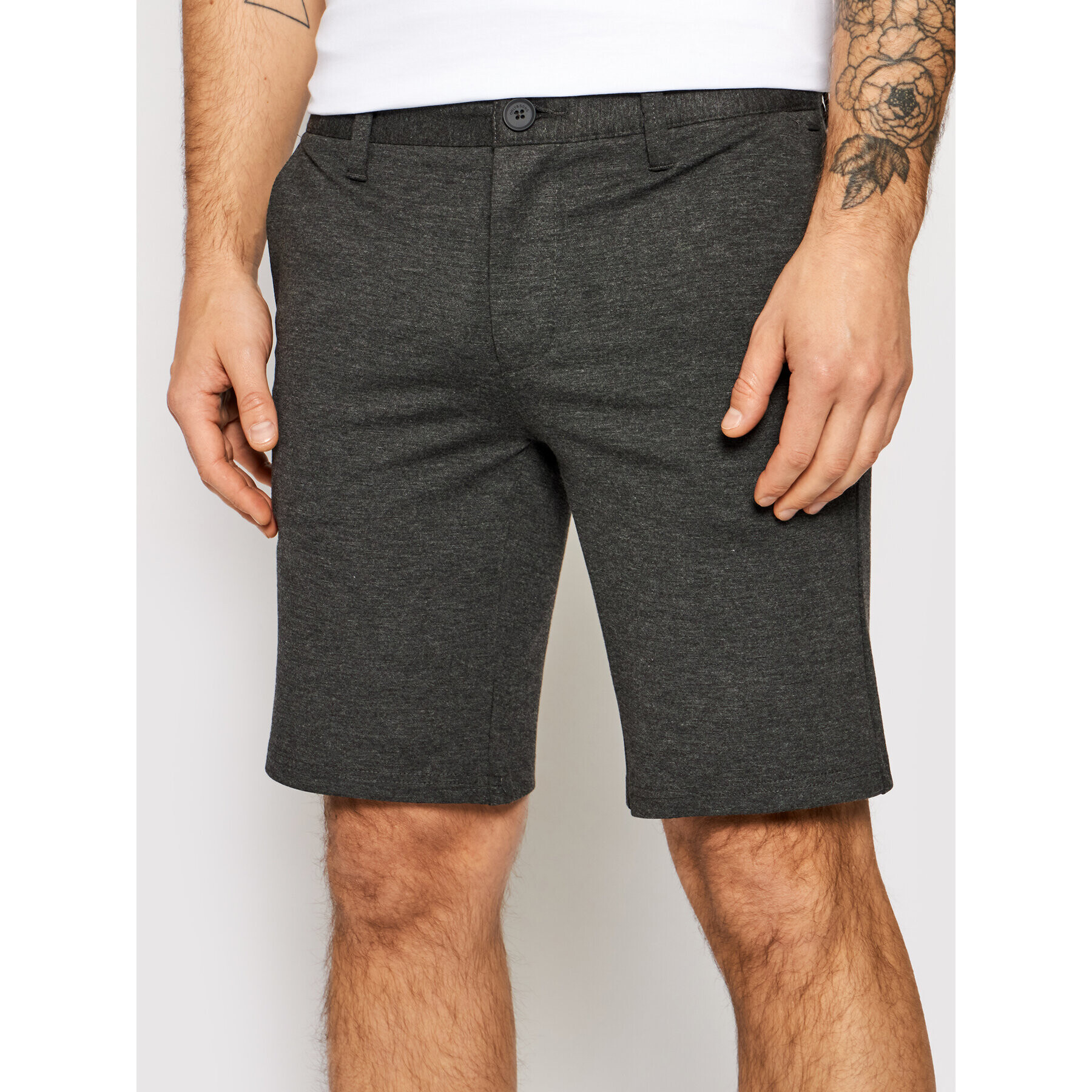 Only & Sons Шорти от плат Mark 22018667 Сив Regular Fit - Pepit.bg
