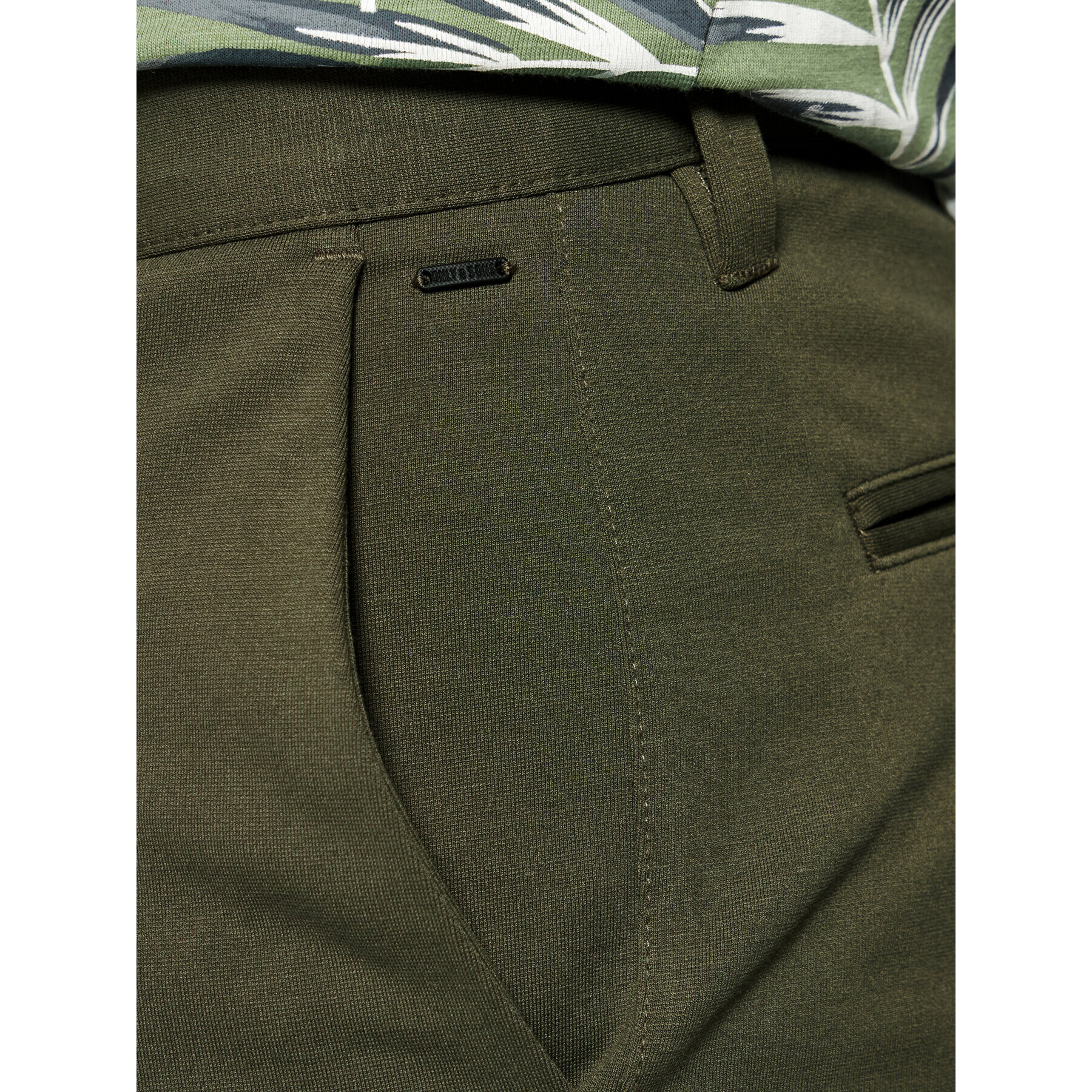 Only & Sons Шорти от плат Mark 22018667 Зелен Regular Fit - Pepit.bg