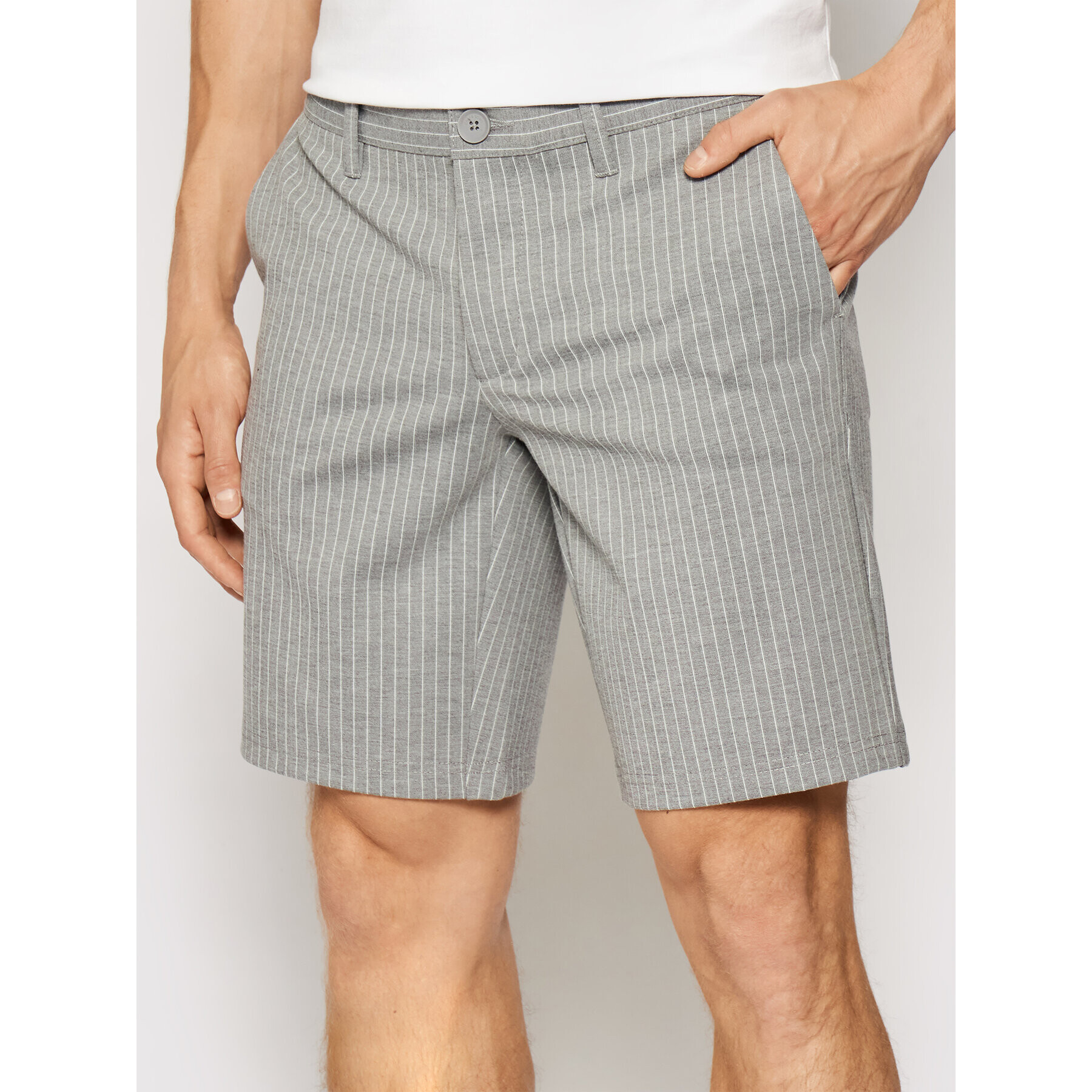 Only & Sons Шорти от плат Mark 22019628 Сив Slim Fit - Pepit.bg