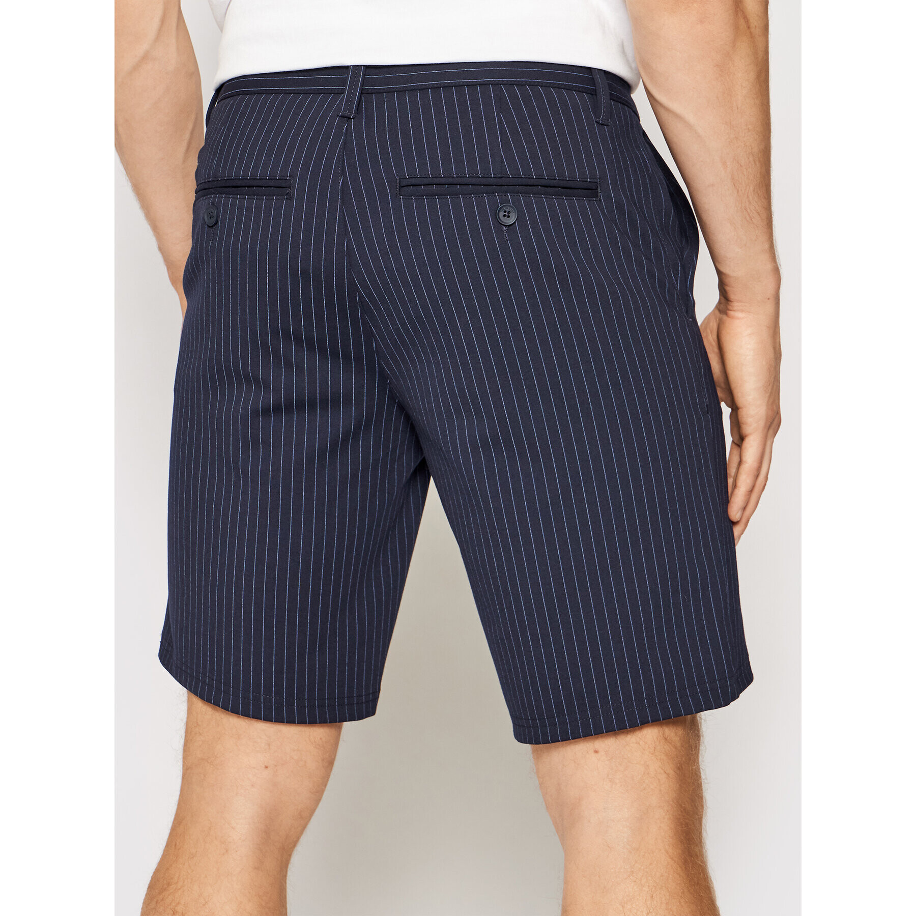 Only & Sons Шорти от плат Mark 22019628 Тъмносин Slim Fit - Pepit.bg