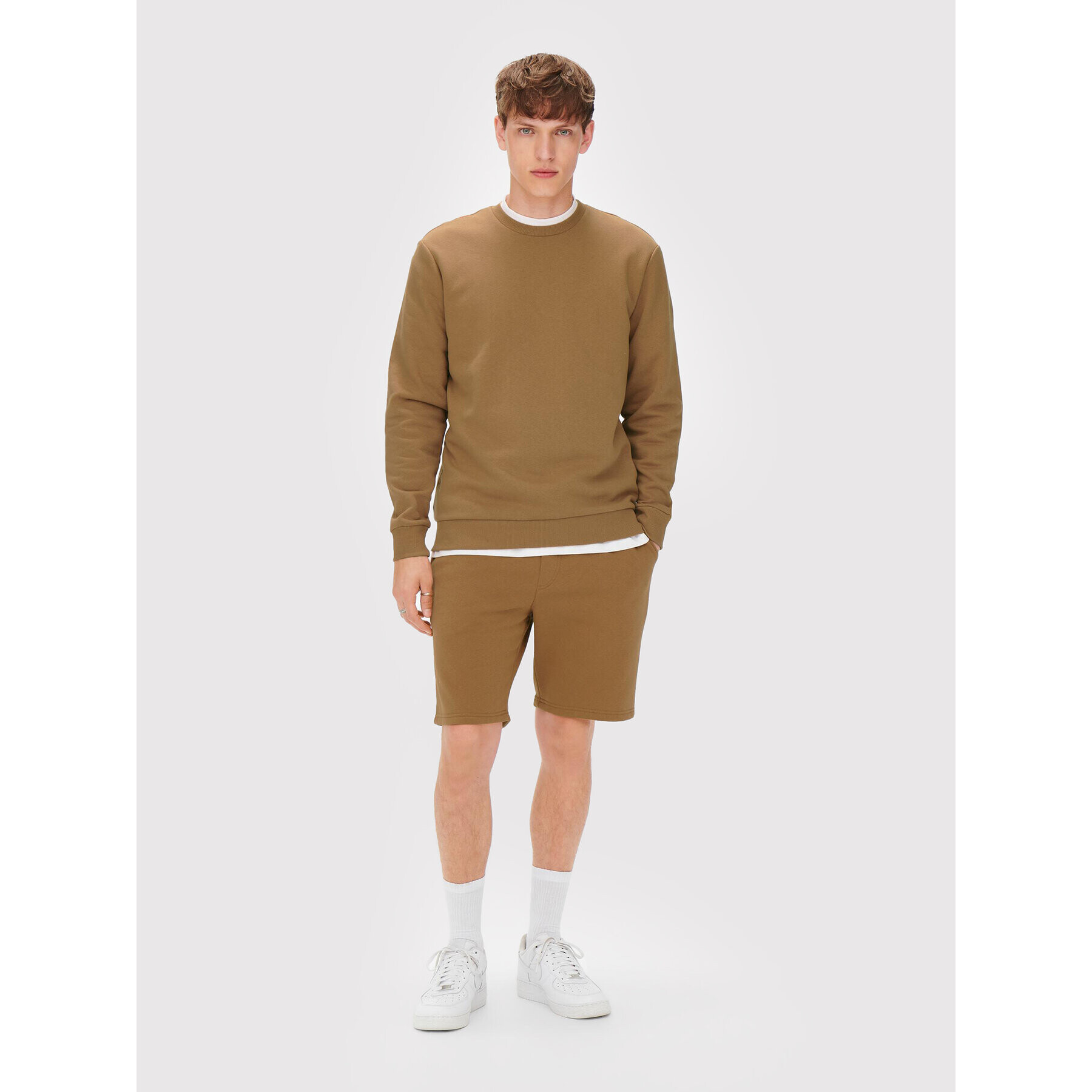 Only & Sons Спортни шорти Ceres 22019490 Кафяв Regular Fit - Pepit.bg