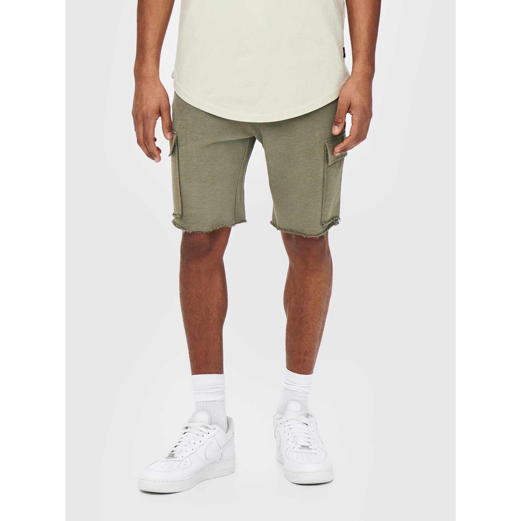 Only & Sons Спортни шорти Lino 22021988 Зелен Regular Fit - Pepit.bg