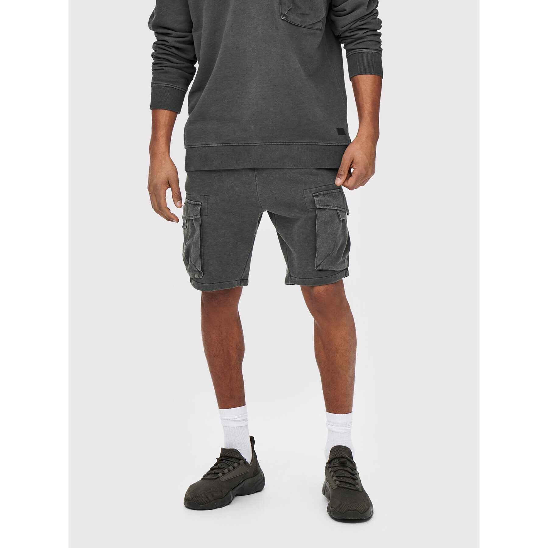 Only & Sons Спортни шорти Nicky 22019126 Сив Regular Fit - Pepit.bg