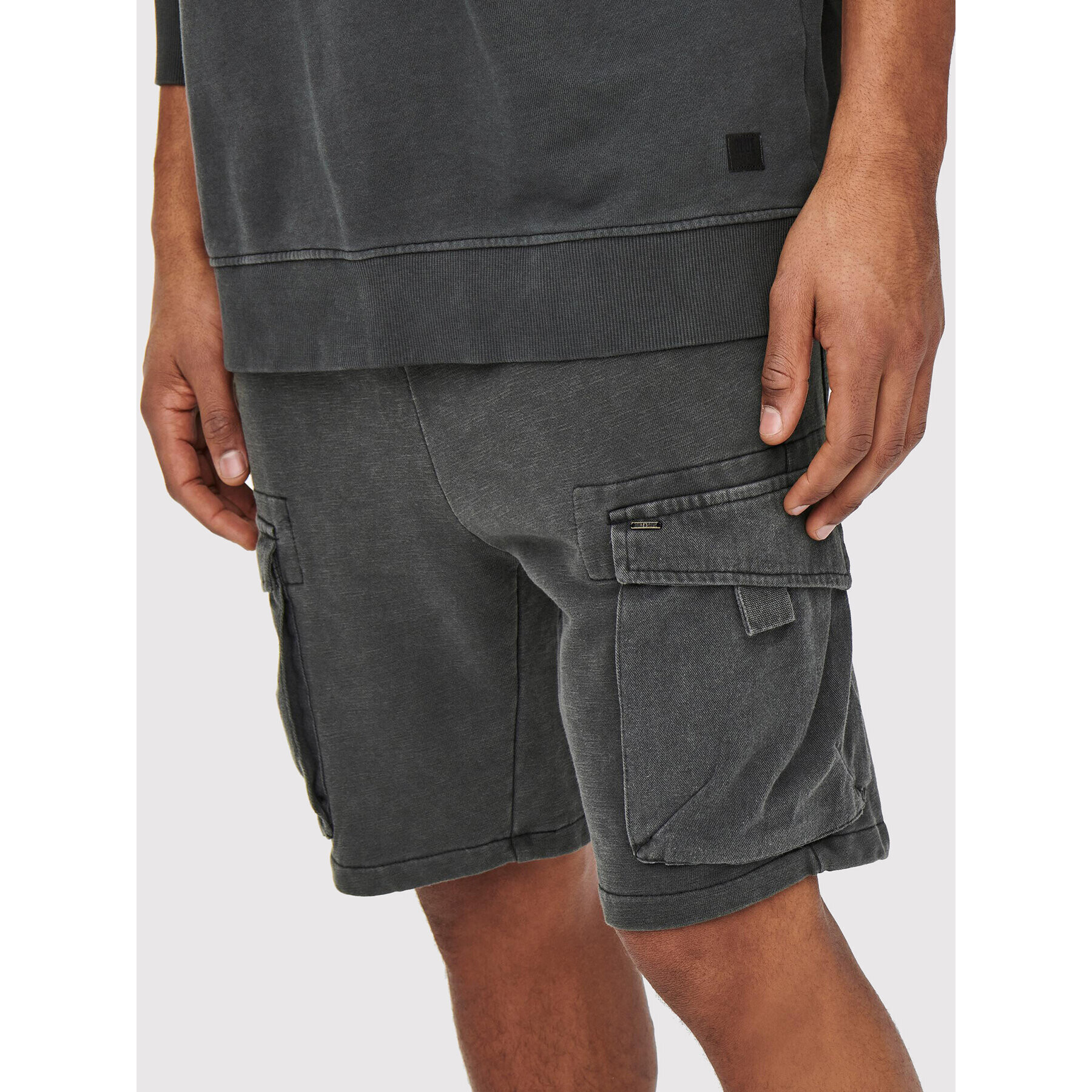 Only & Sons Спортни шорти Nicky 22019126 Сив Regular Fit - Pepit.bg