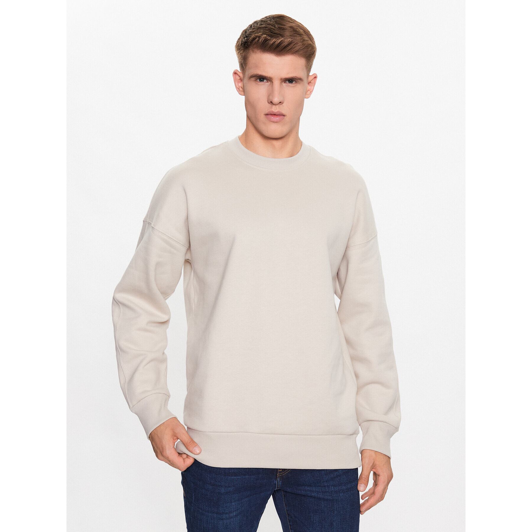 Only & Sons Суитшърт 22026662 Бежов Relaxed Fit - Pepit.bg