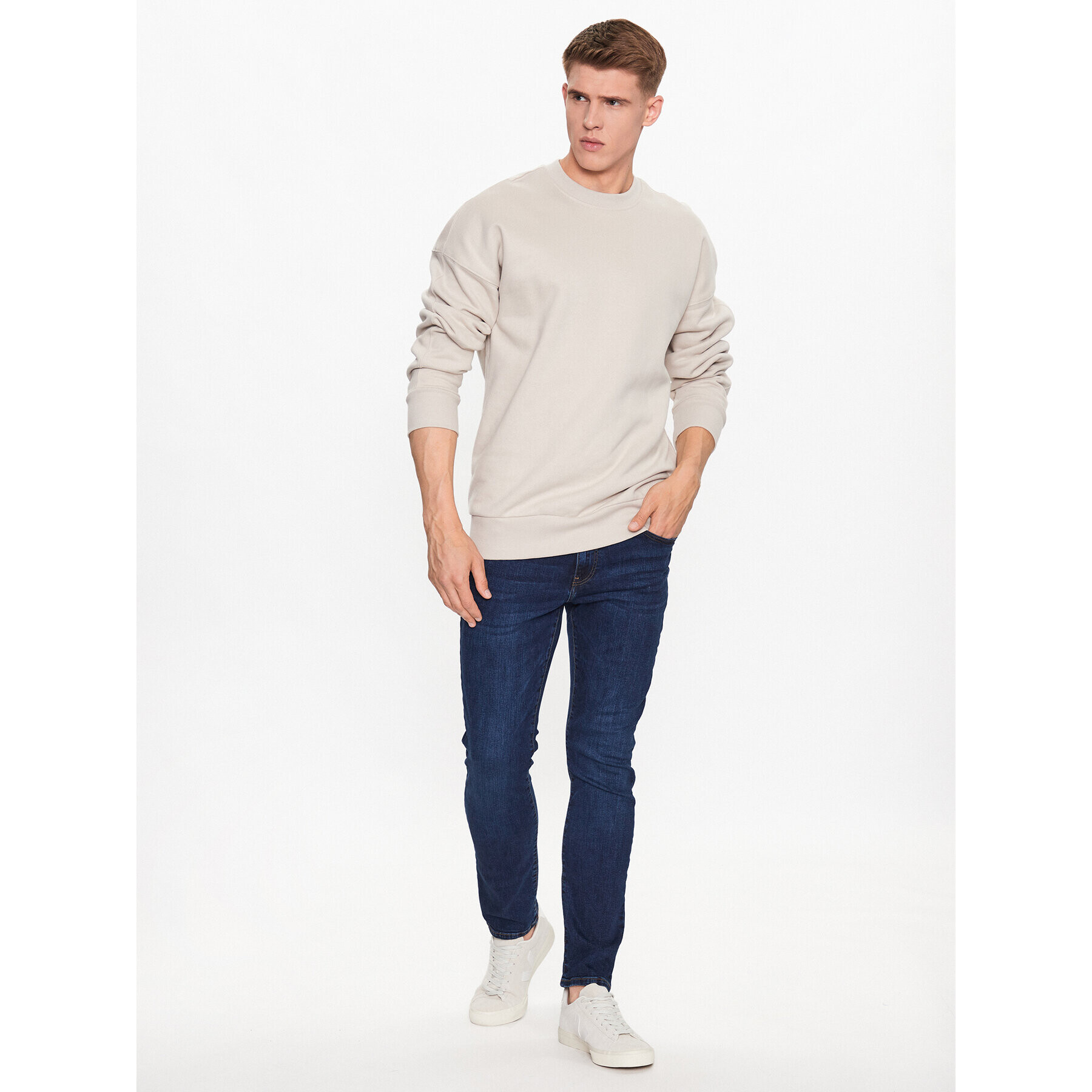 Only & Sons Суитшърт 22026662 Бежов Relaxed Fit - Pepit.bg