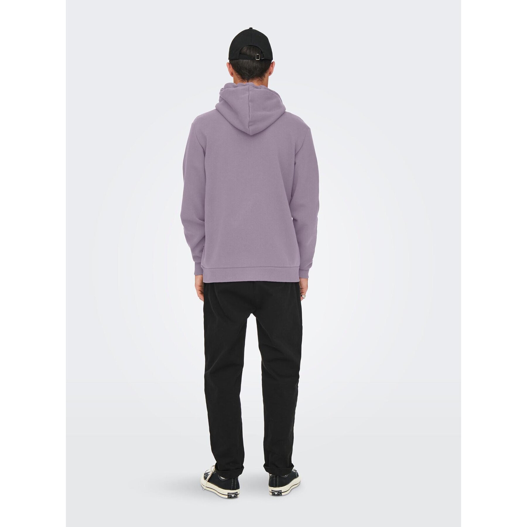 Only & Sons Суитшърт Cares 22018685 Виолетов Regular Fit - Pepit.bg
