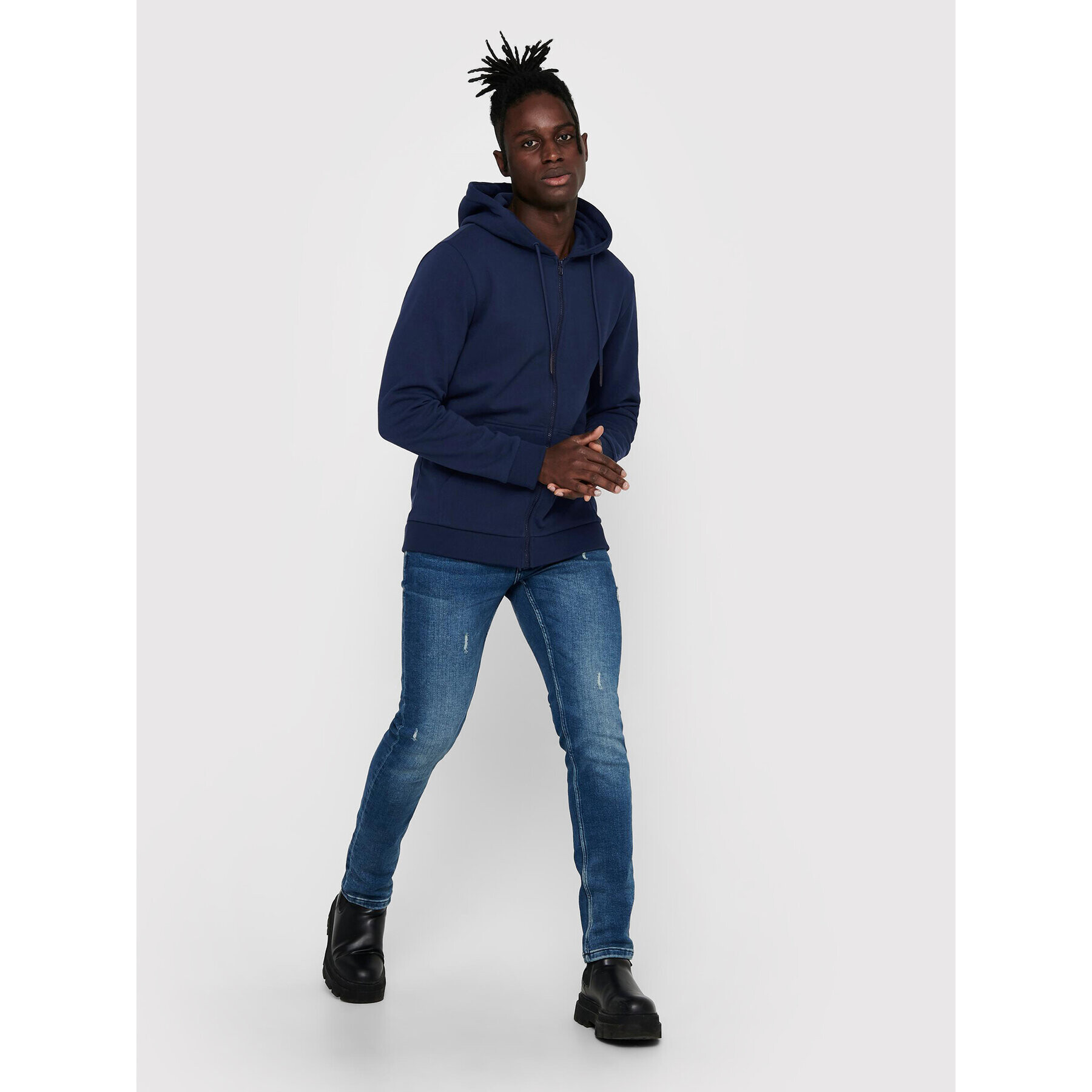 Only & Sons Суитшърт Ceres 22018684 Тъмносин Regular Fit - Pepit.bg