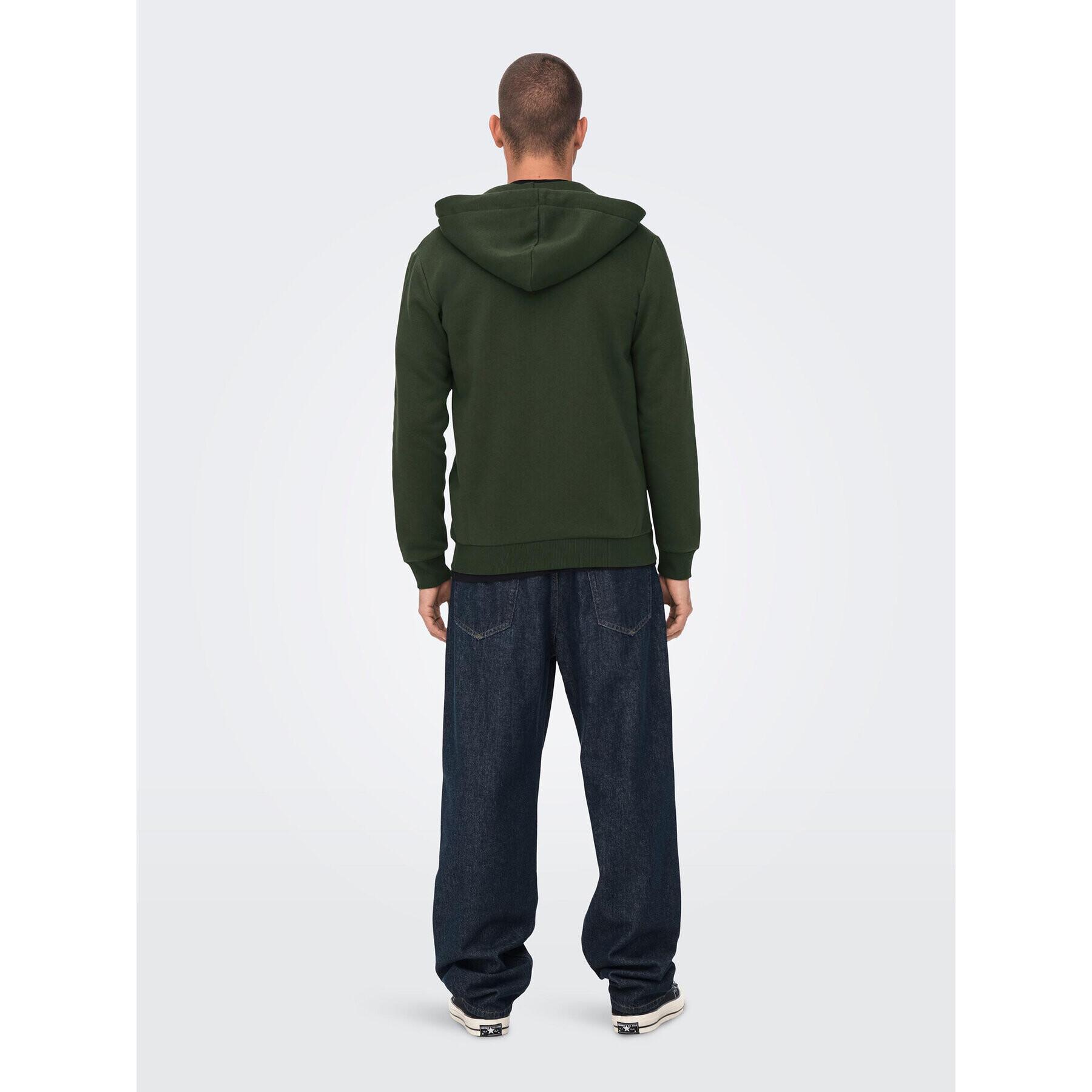 Only & Sons Суитшърт Ceres 22018684 Зелен Regular Fit - Pepit.bg