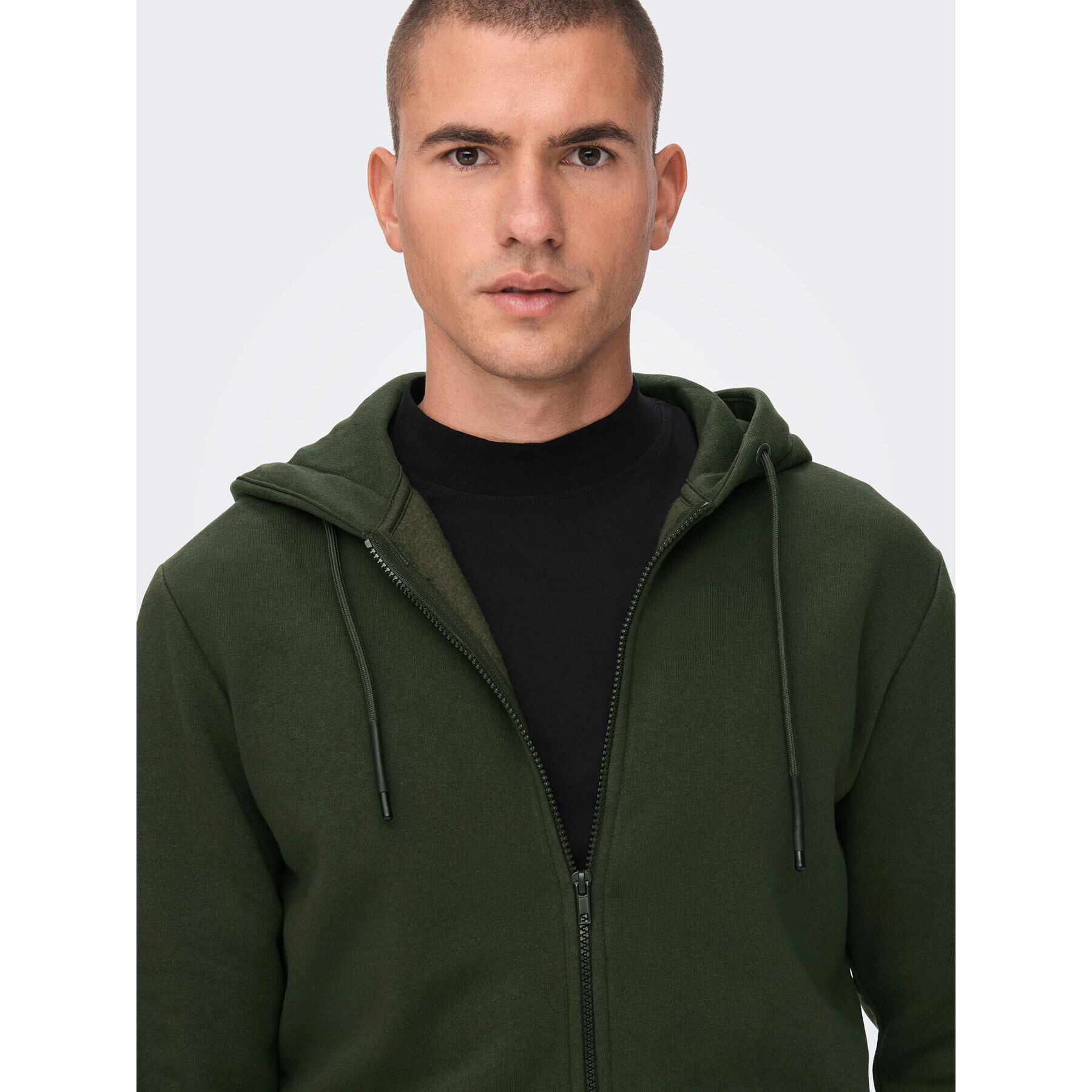 Only & Sons Суитшърт Ceres 22018684 Зелен Regular Fit - Pepit.bg
