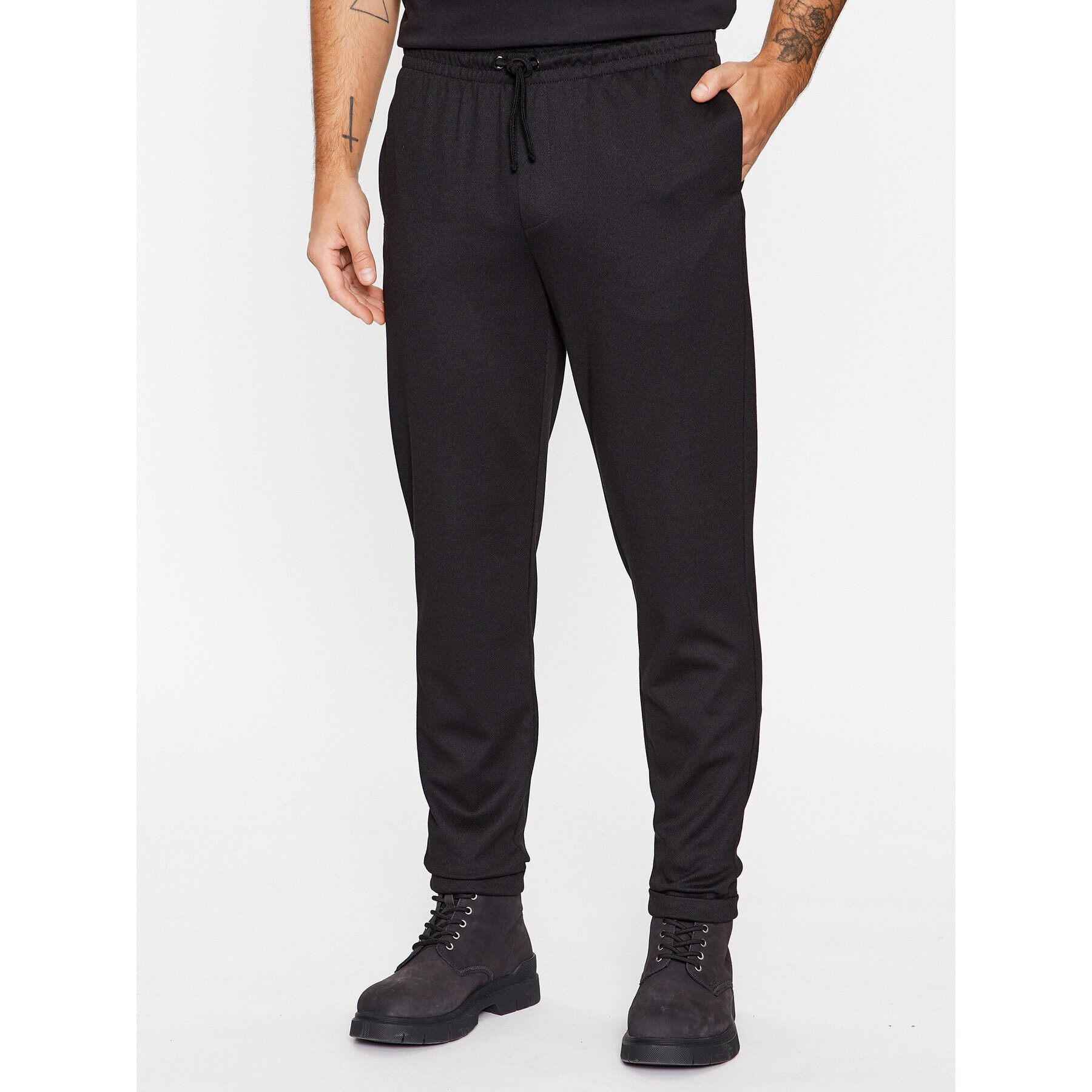 Only & Sons Текстилни панталони 22026403 Черен Comfort Fit - Pepit.bg