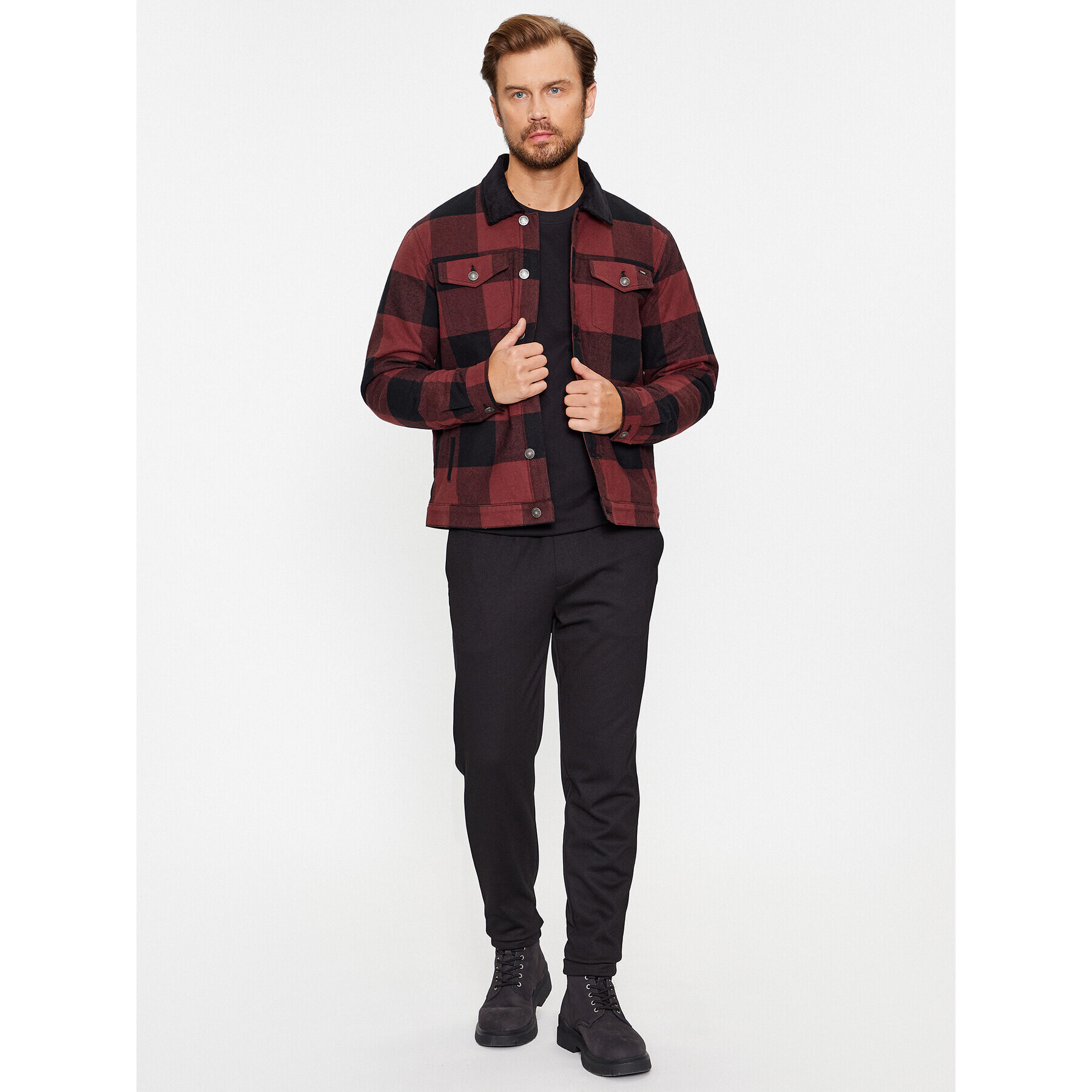Only & Sons Текстилни панталони 22026403 Черен Comfort Fit - Pepit.bg