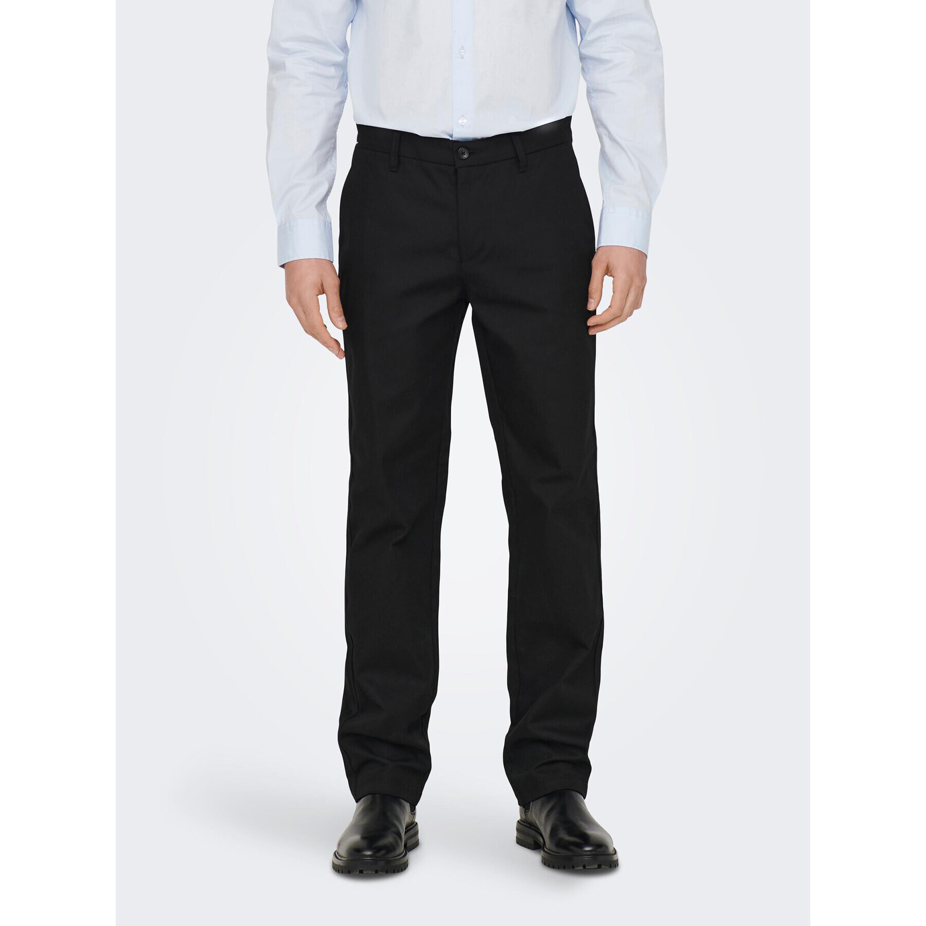 Only & Sons Текстилни панталони Edge-Ed 22024468 Черен Relaxed Fit - Pepit.bg