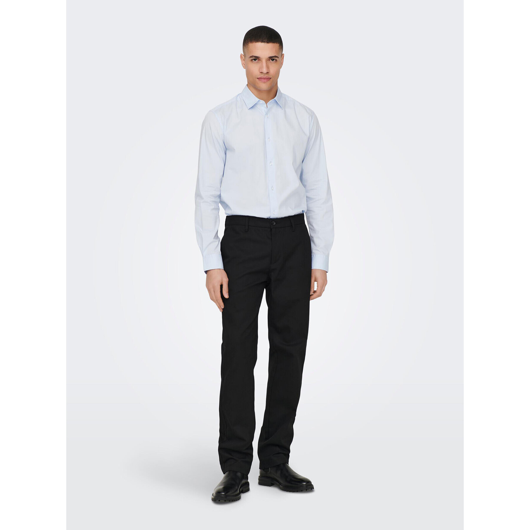Only & Sons Текстилни панталони Edge-Ed 22024468 Черен Relaxed Fit - Pepit.bg
