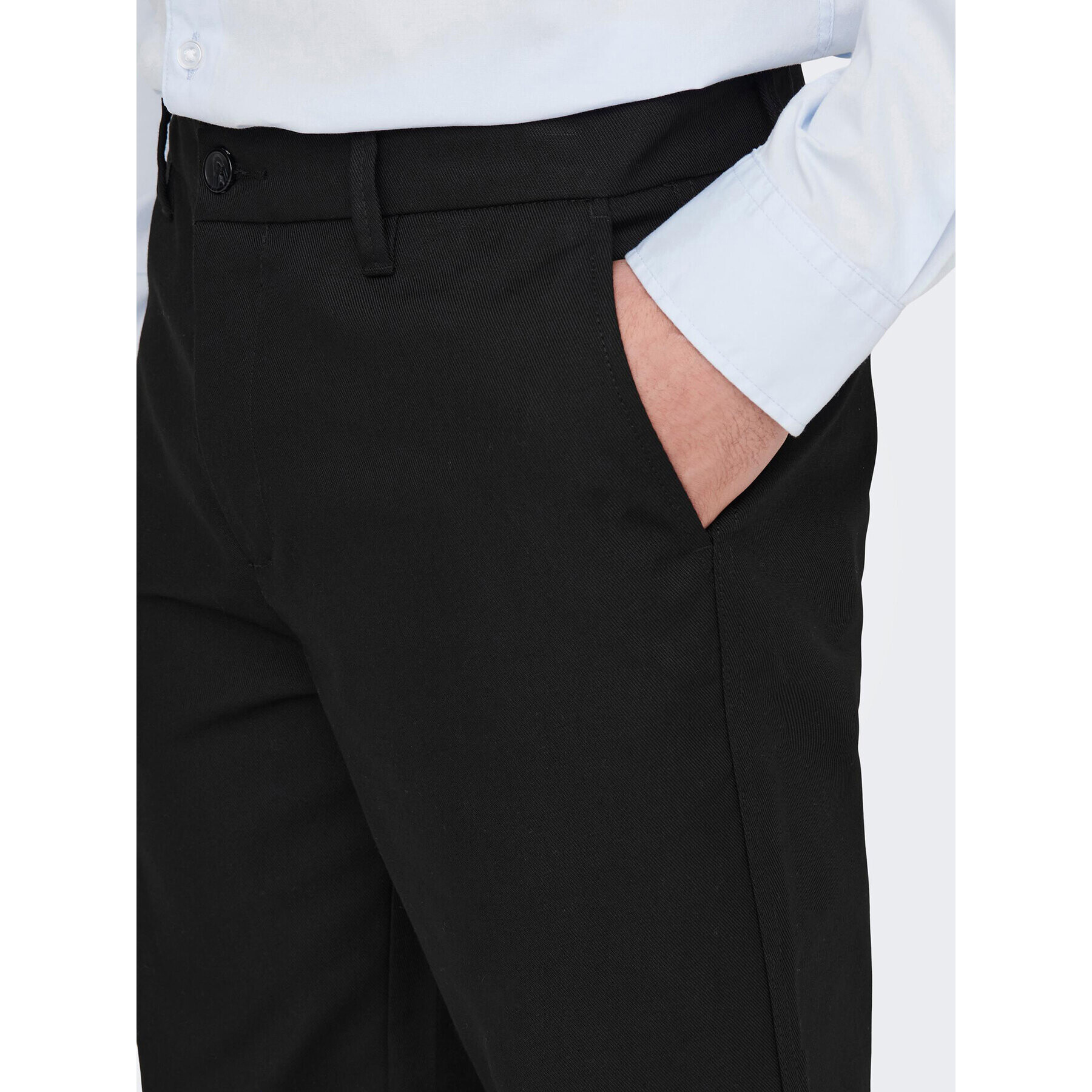Only & Sons Текстилни панталони Edge-Ed 22024468 Черен Relaxed Fit - Pepit.bg