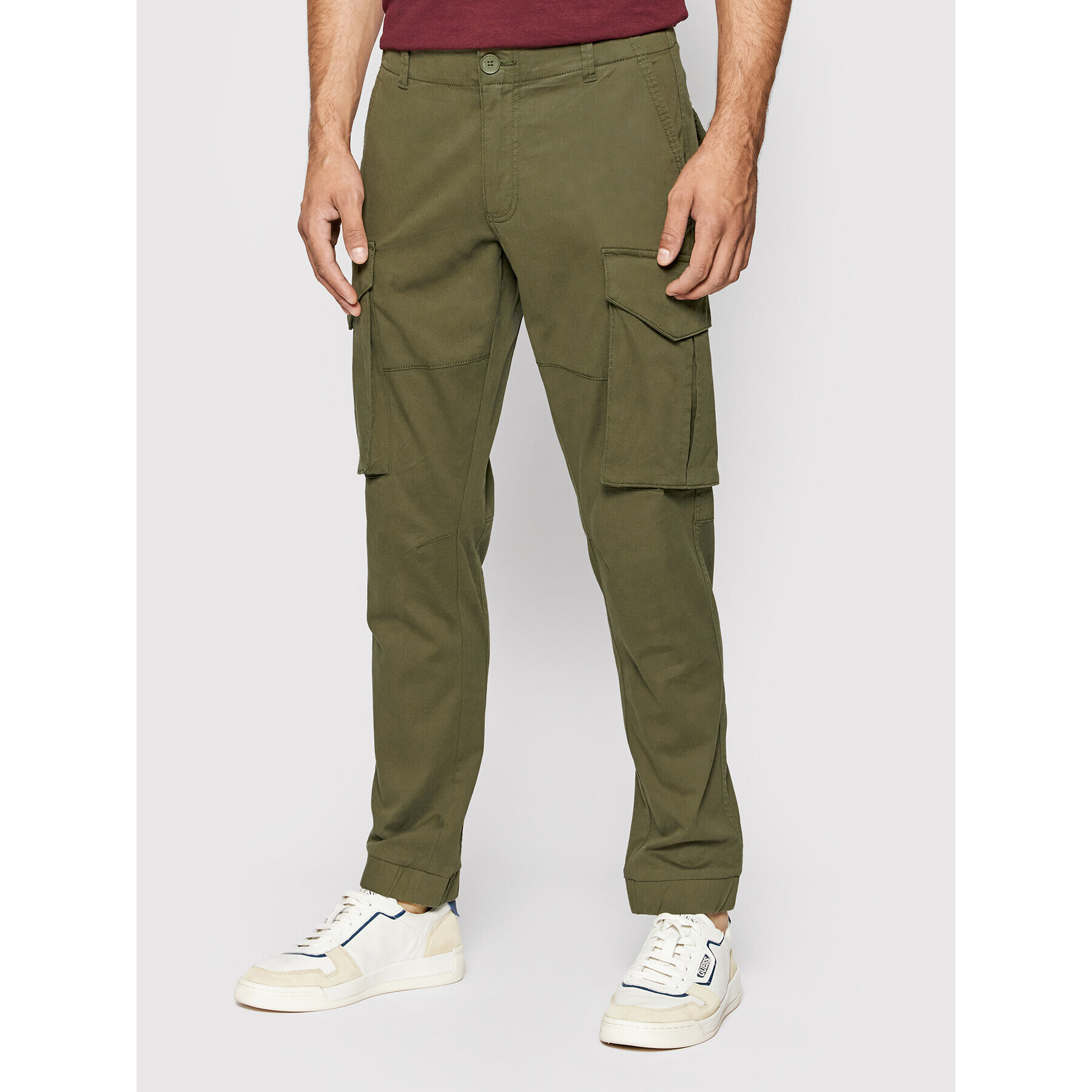 Only & Sons Текстилни панталони Kim 22020490 Зелен Regular Fit - Pepit.bg