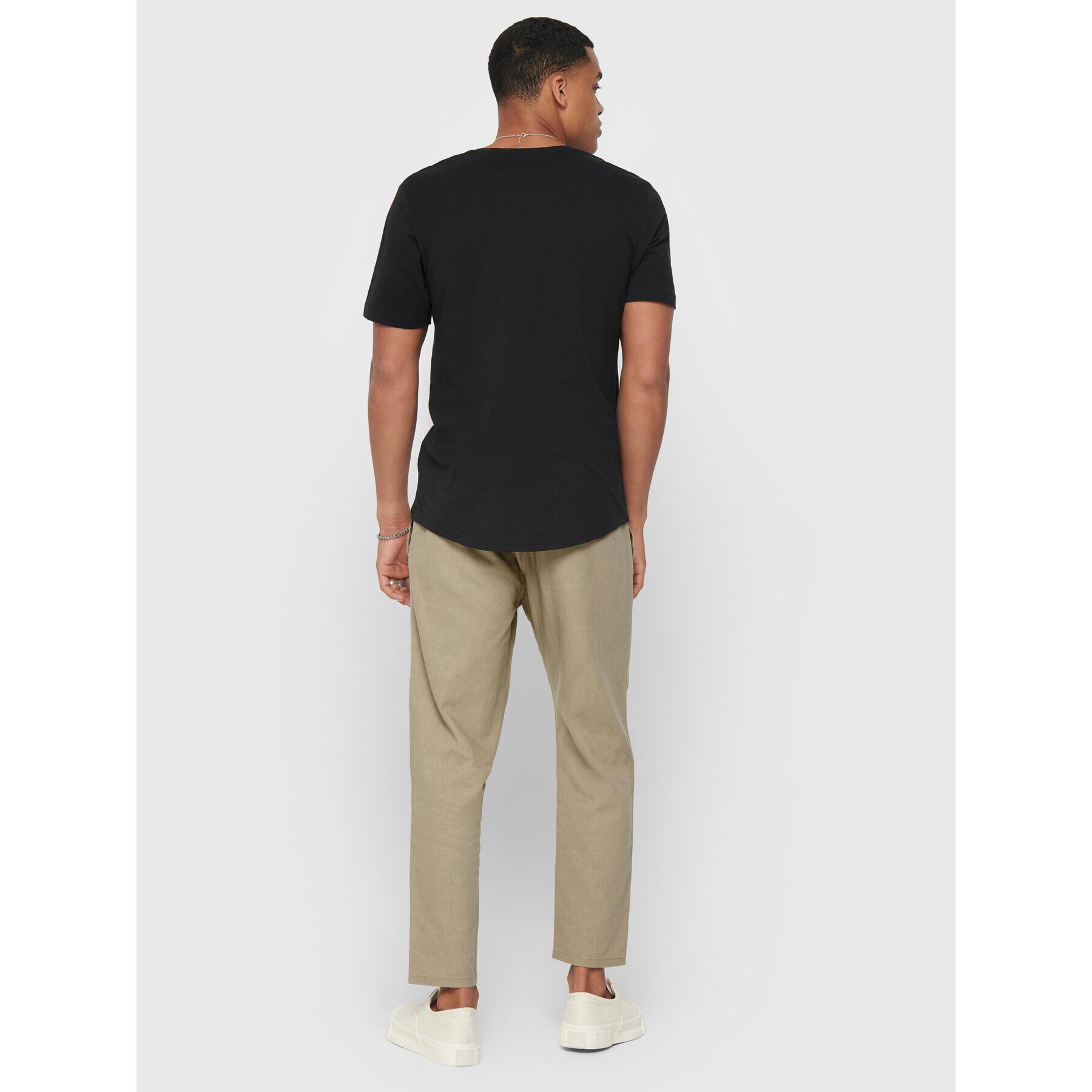 Only & Sons Текстилни панталони Leo 22013002 Бежов Regular Fit - Pepit.bg