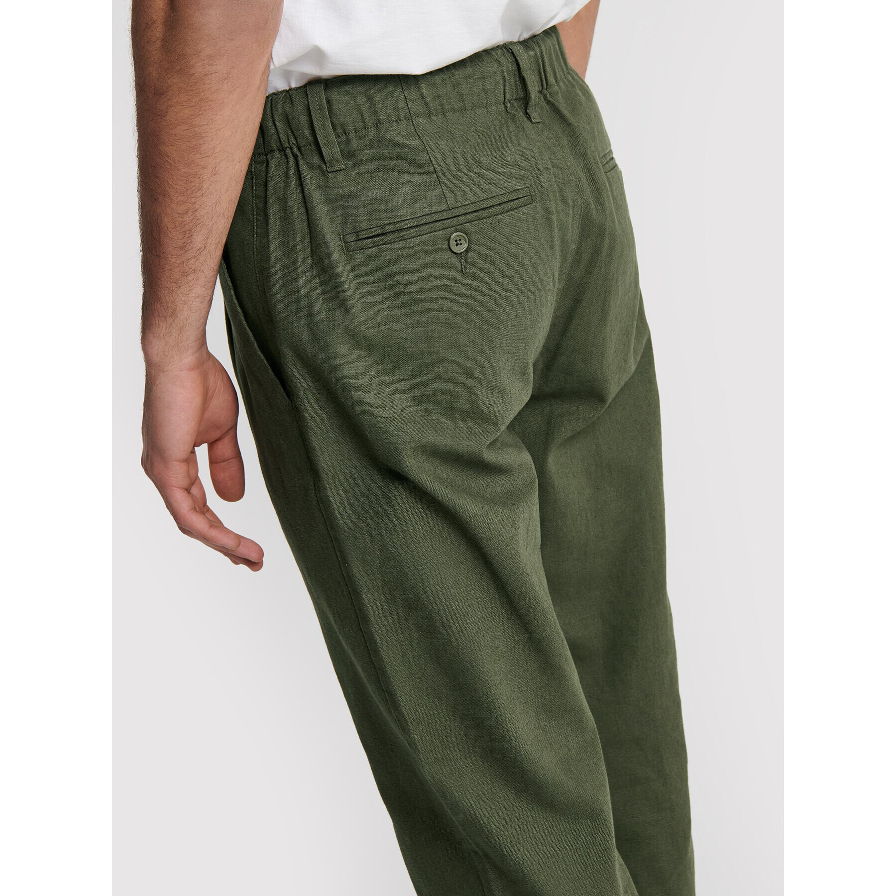 Only & Sons Текстилни панталони Leo 22013002 Зелен Regular Fit - Pepit.bg
