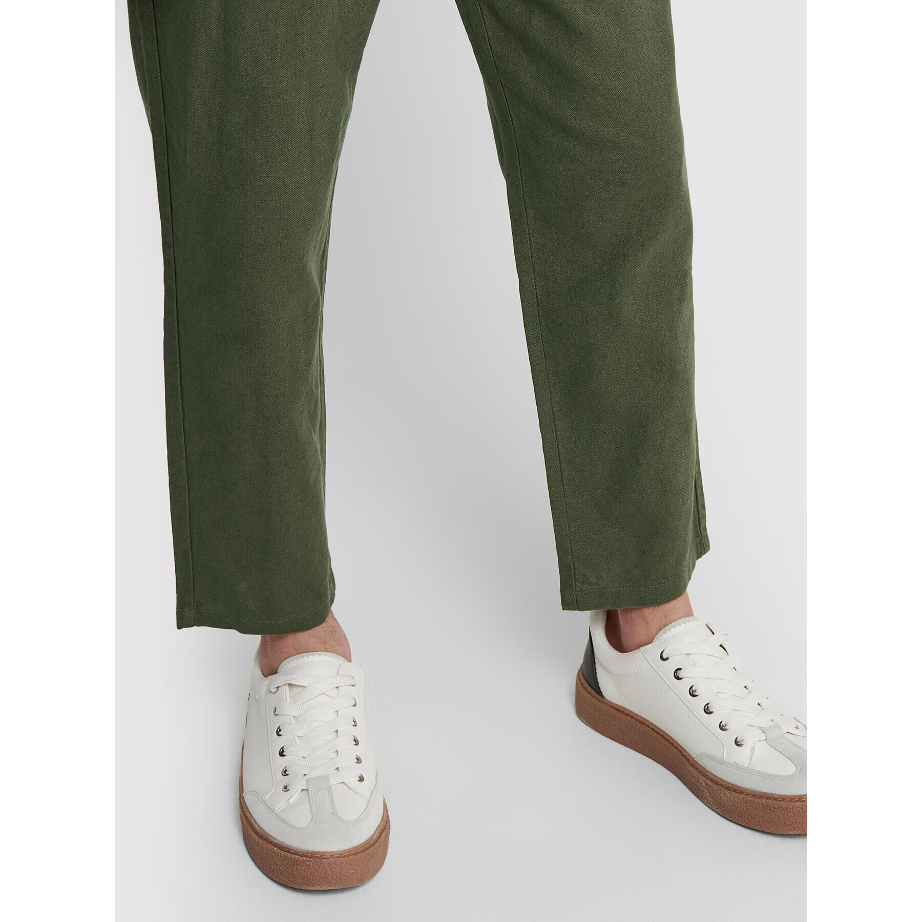 Only & Sons Текстилни панталони Leo 22013002 Зелен Regular Fit - Pepit.bg