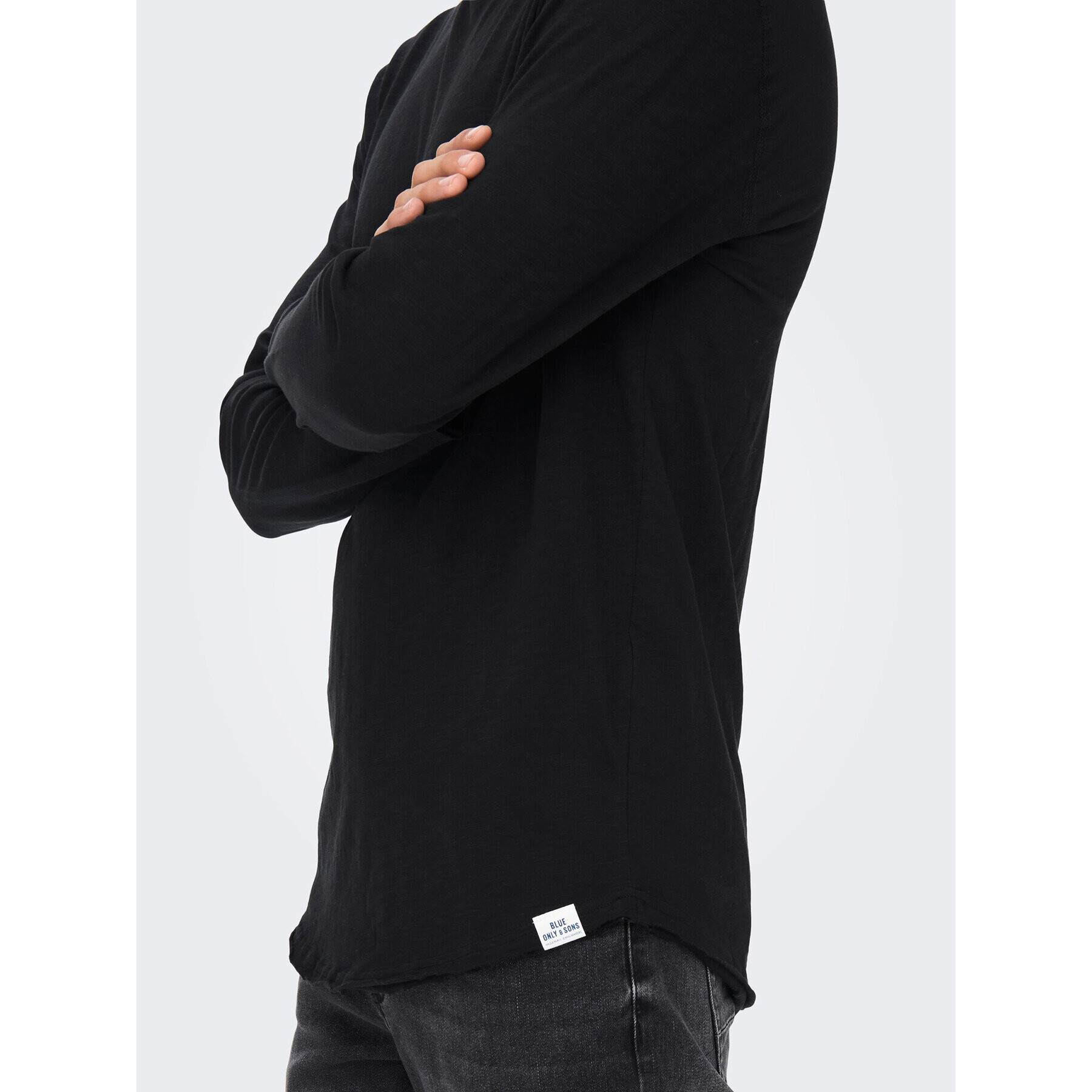 Only & Sons Тениска с дълъг ръкав 22023157 Черен Regular Fit - Pepit.bg