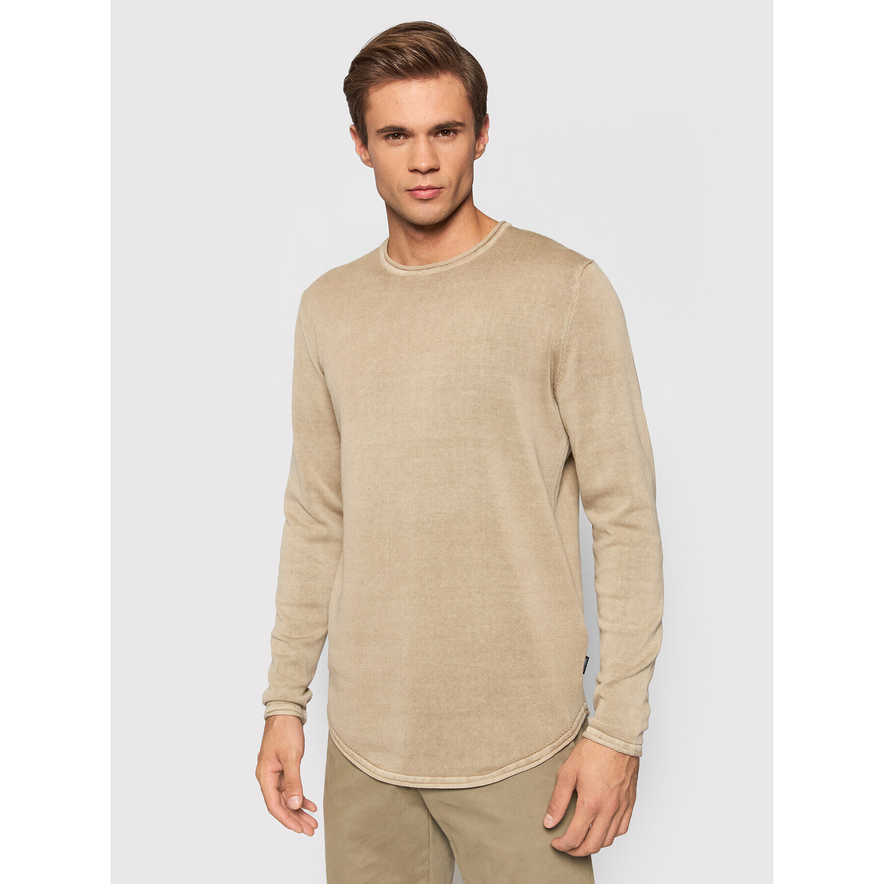 Only & Sons Тениска с дълъг ръкав Garson 22021094 Бежов Regular Fit - Pepit.bg