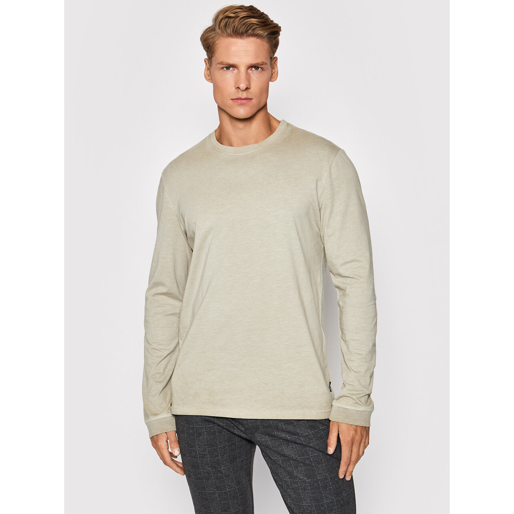 Only & Sons Тениска с дълъг ръкав Millenium 22020148 Бежов Regular Fit - Pepit.bg