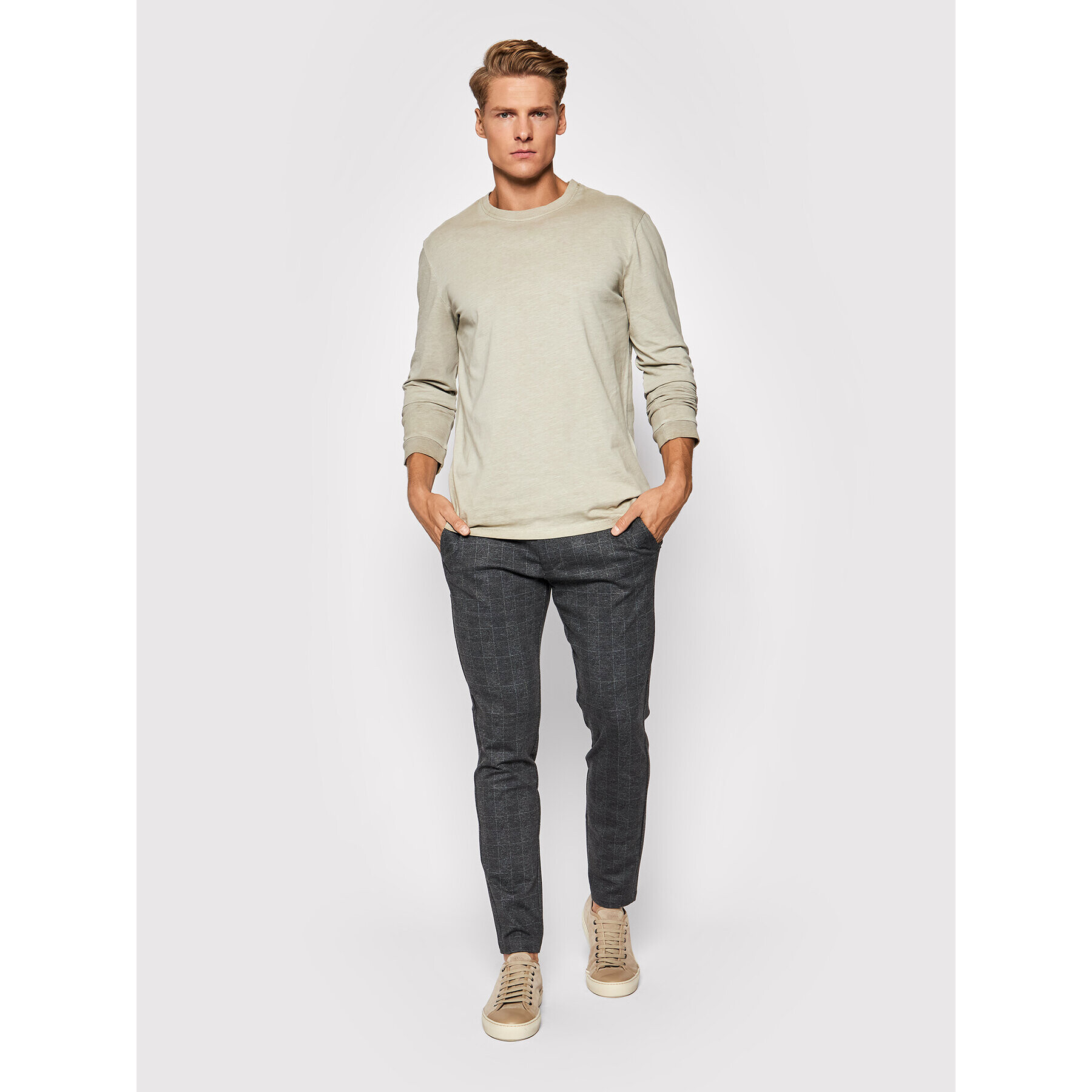 Only & Sons Тениска с дълъг ръкав Millenium 22020148 Бежов Regular Fit - Pepit.bg