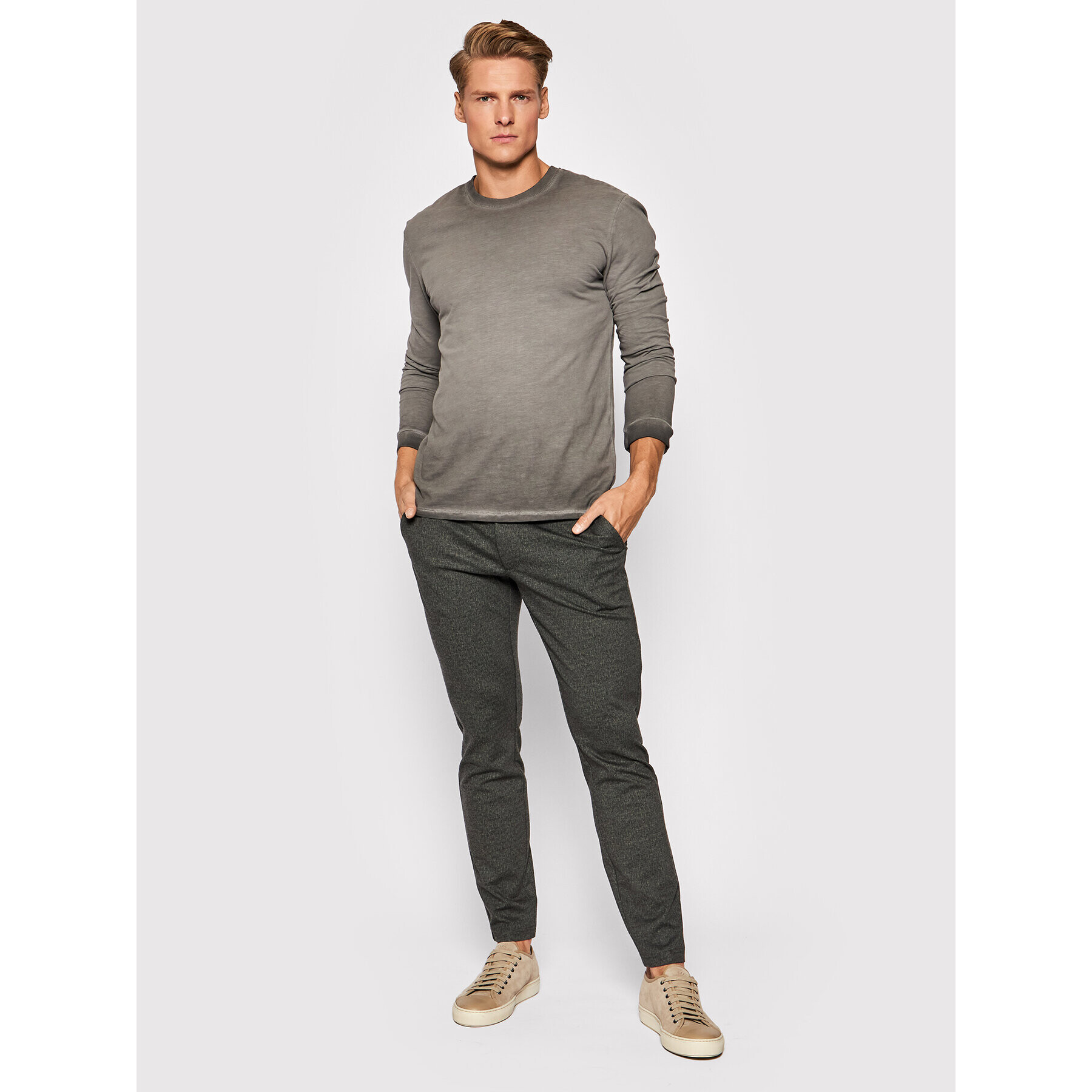 Only & Sons Тениска с дълъг ръкав Millenium 22020148 Сив Regular Fit - Pepit.bg