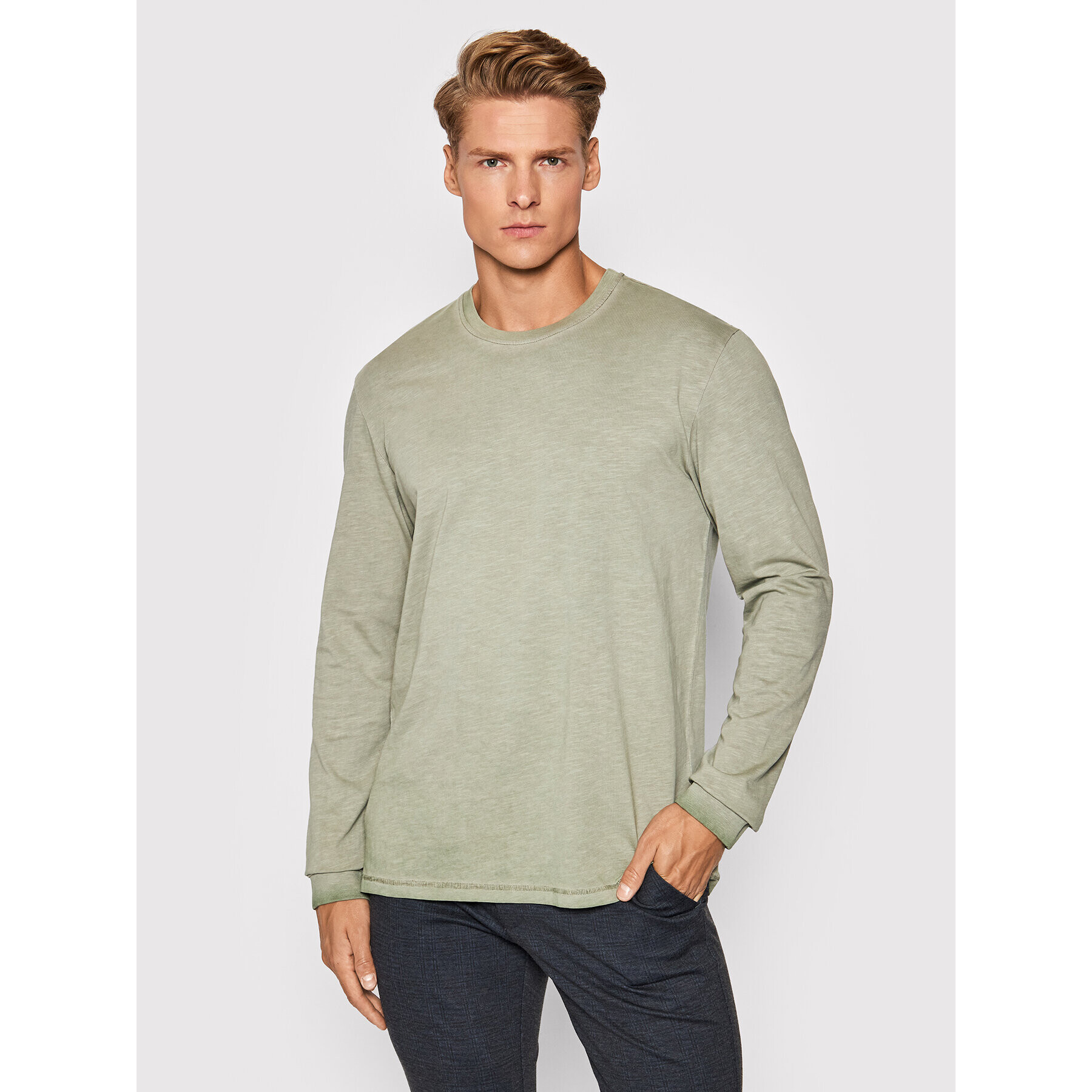 Only & Sons Тениска с дълъг ръкав Millenium 22020148 Зелен Regular Fit - Pepit.bg