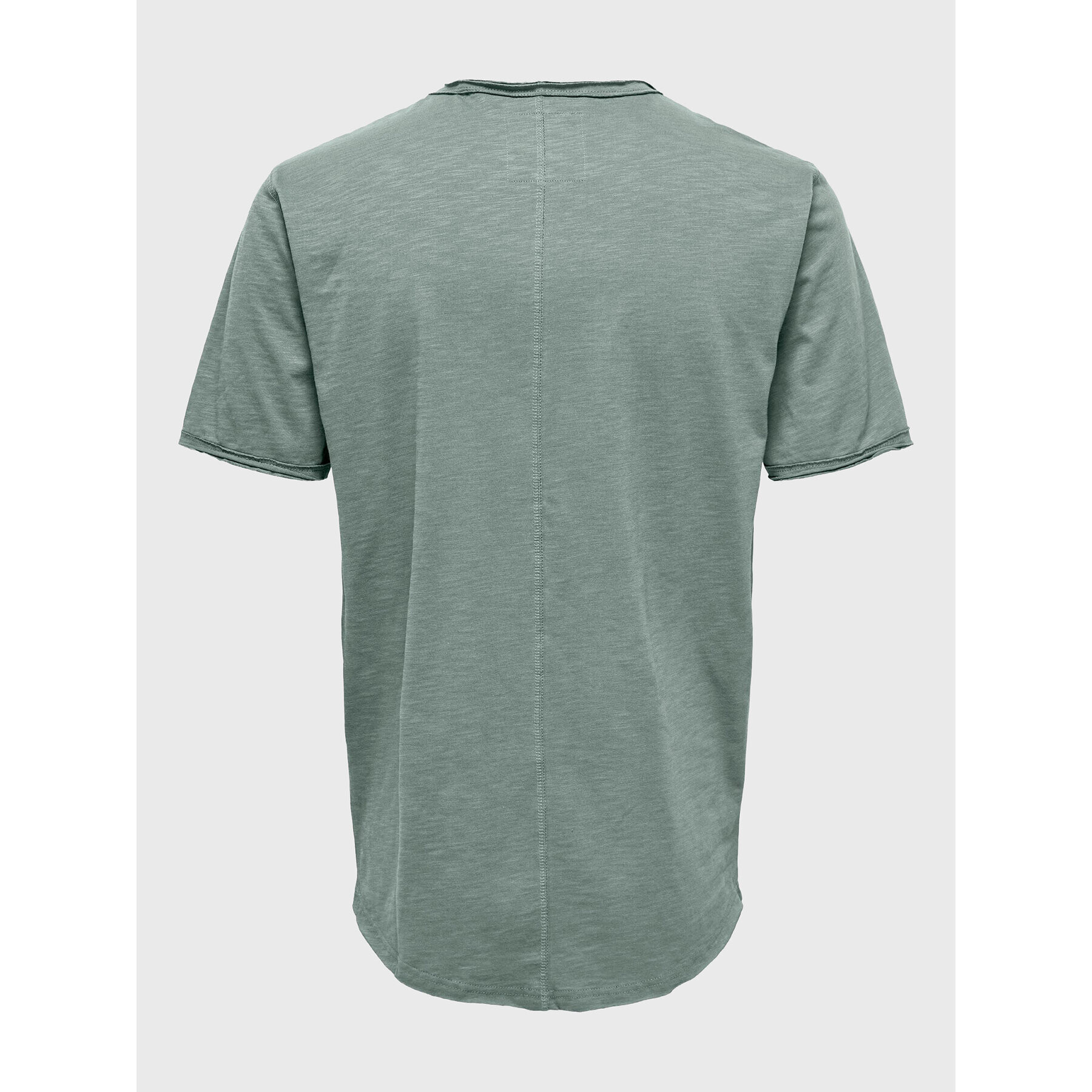Only & Sons Тишърт 22017822 Зелен Long Line Fit - Pepit.bg