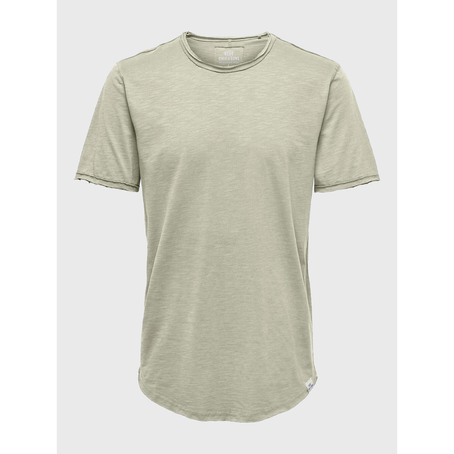 Only & Sons Тишърт 22017822 Зелен Long Line Fit - Pepit.bg