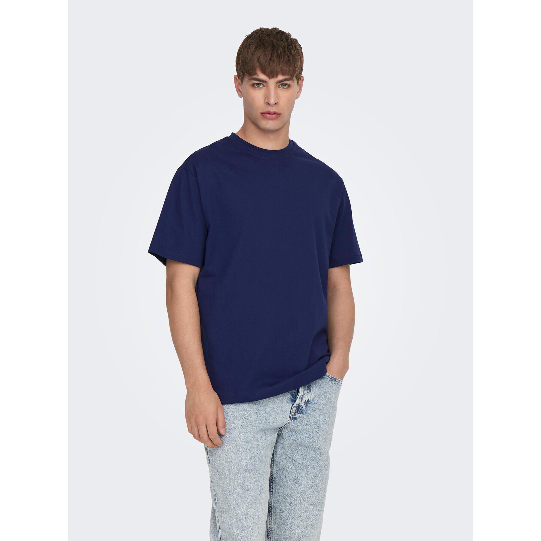 Only & Sons Тишърт 22022532 Тъмносин Relaxed Fit - Pepit.bg