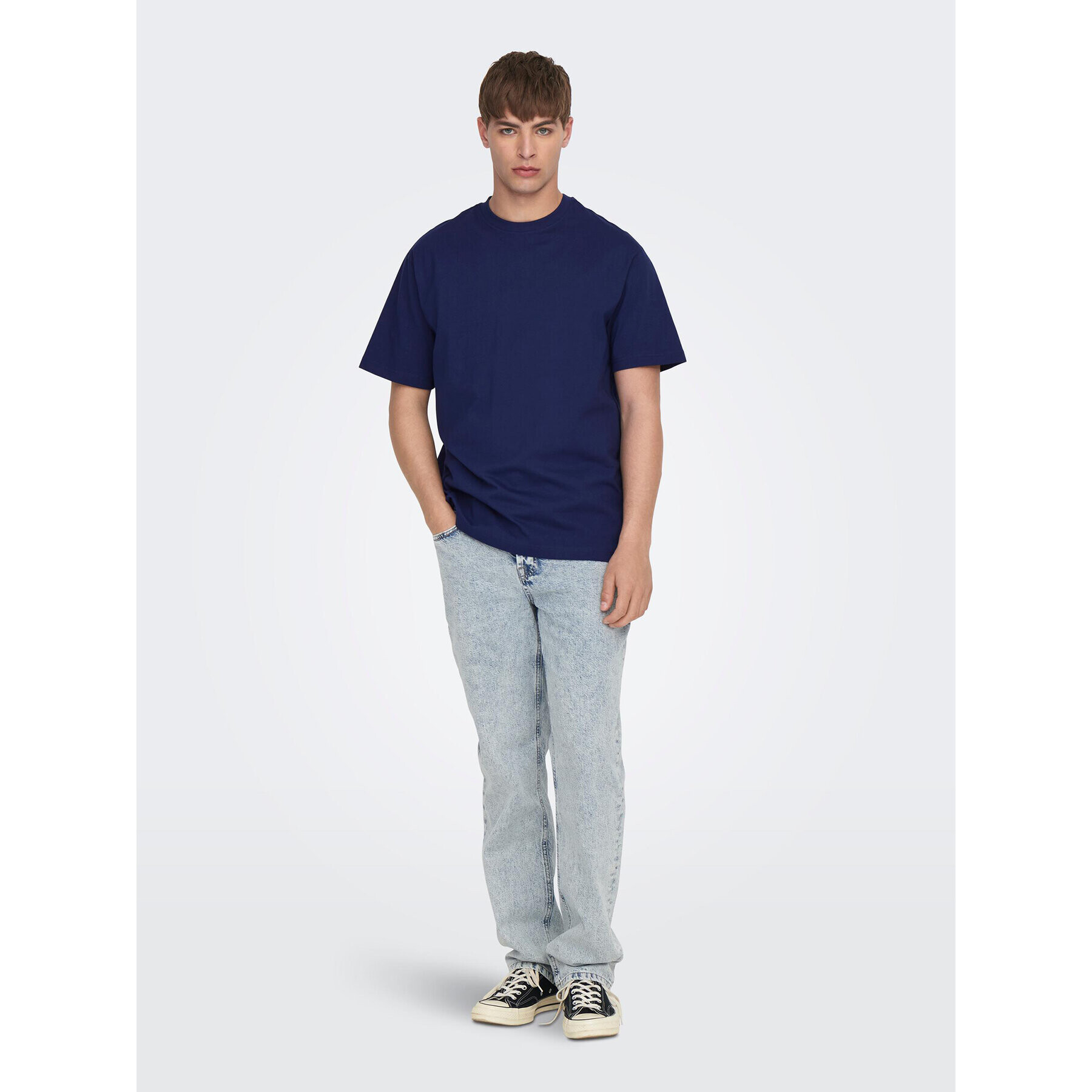 Only & Sons Тишърт 22022532 Тъмносин Relaxed Fit - Pepit.bg