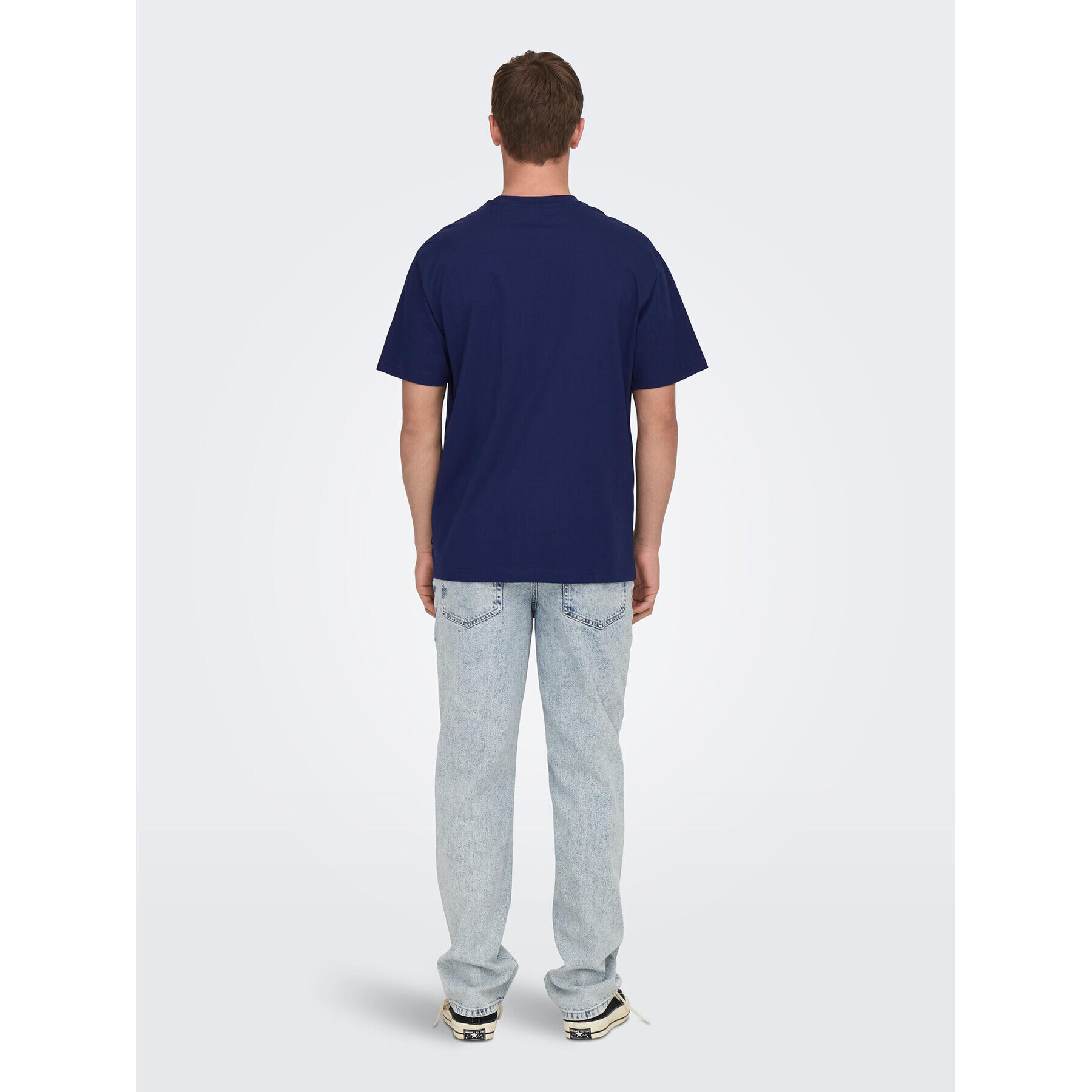 Only & Sons Тишърт 22022532 Тъмносин Relaxed Fit - Pepit.bg