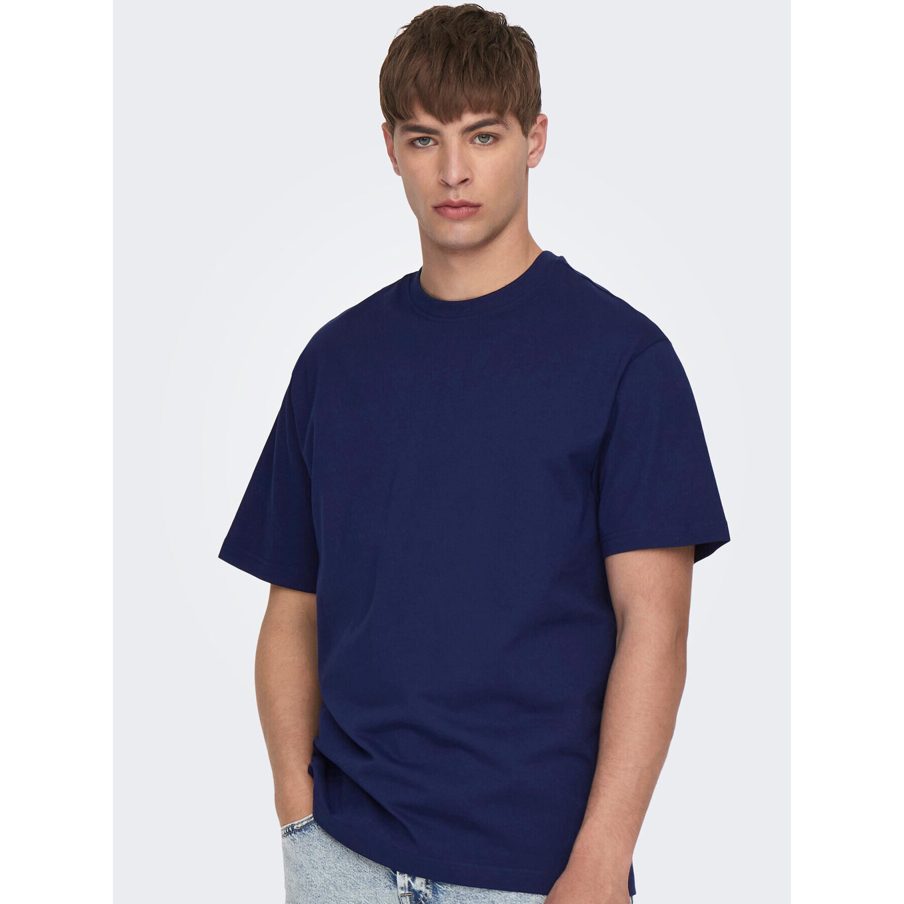 Only & Sons Тишърт 22022532 Тъмносин Relaxed Fit - Pepit.bg