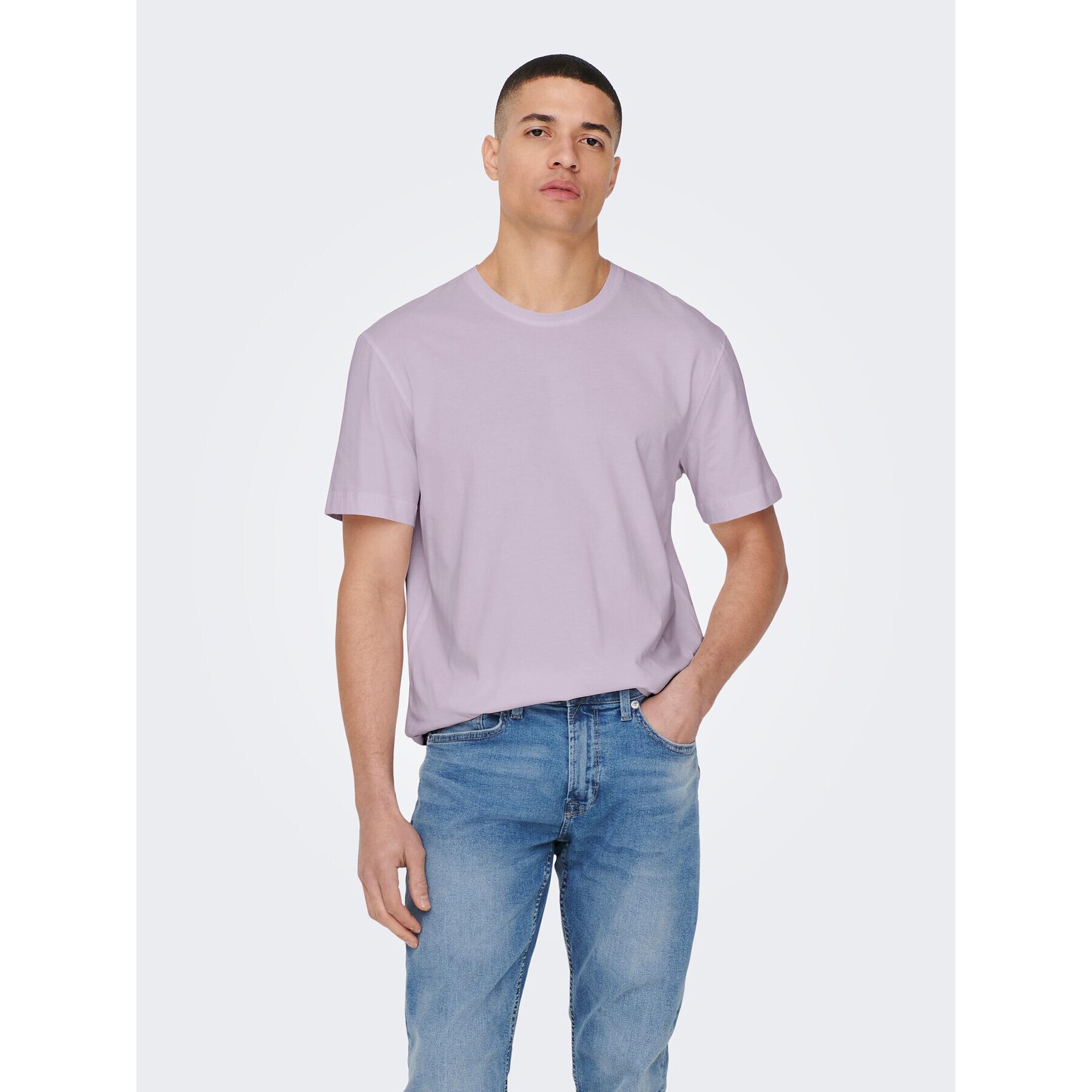 Only & Sons Тишърт 22025208 Виолетов Regular Fit - Pepit.bg