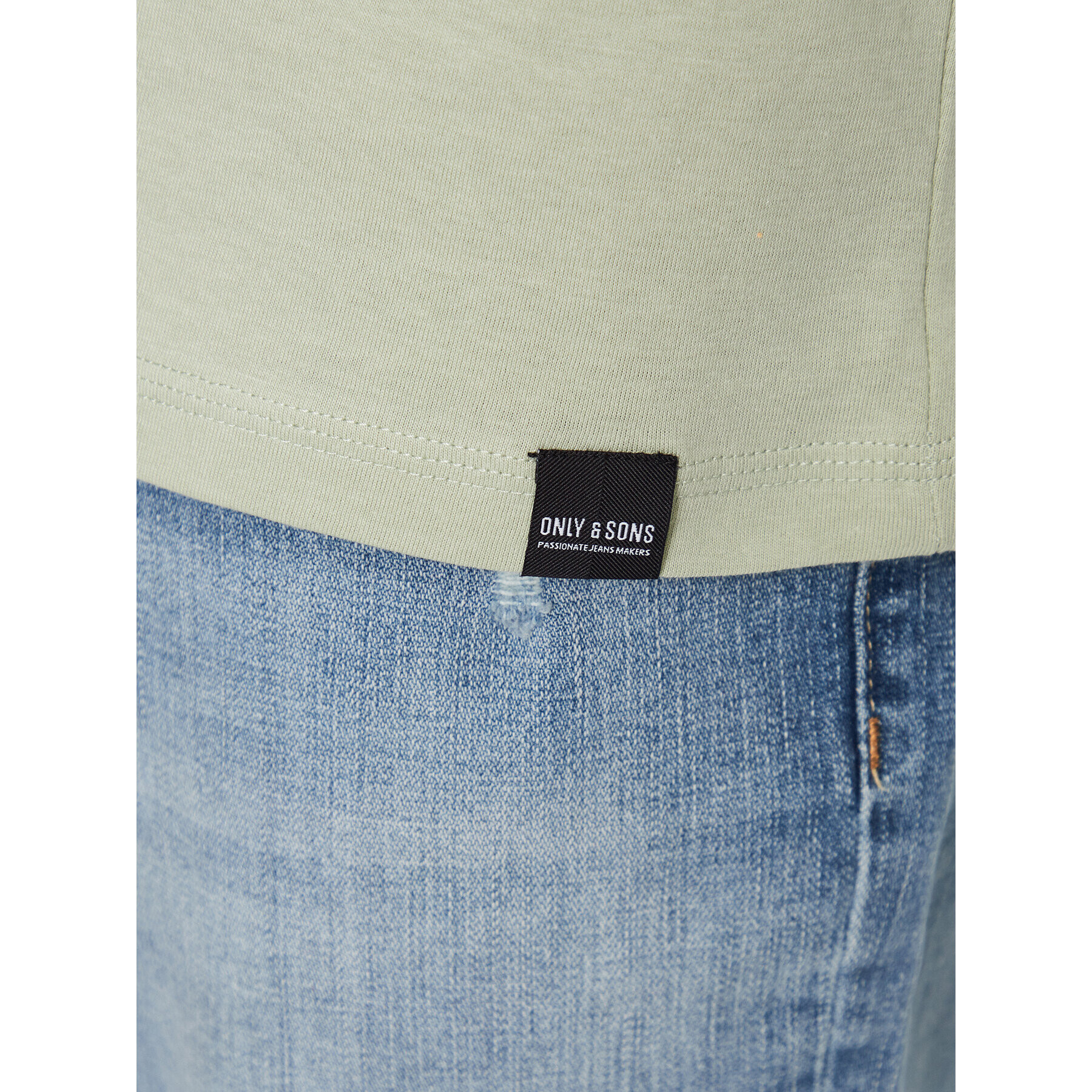 Only & Sons Тишърт 22025208 Зелен Regular Fit - Pepit.bg