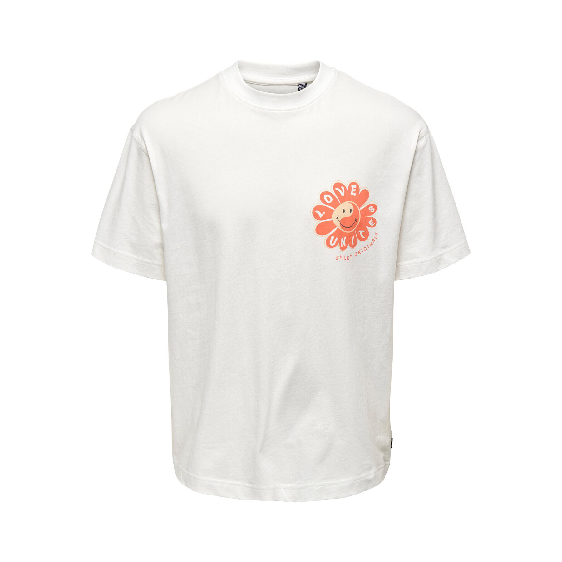 Only & Sons Тишърт 22025281 Бял Relaxed Fit - Pepit.bg