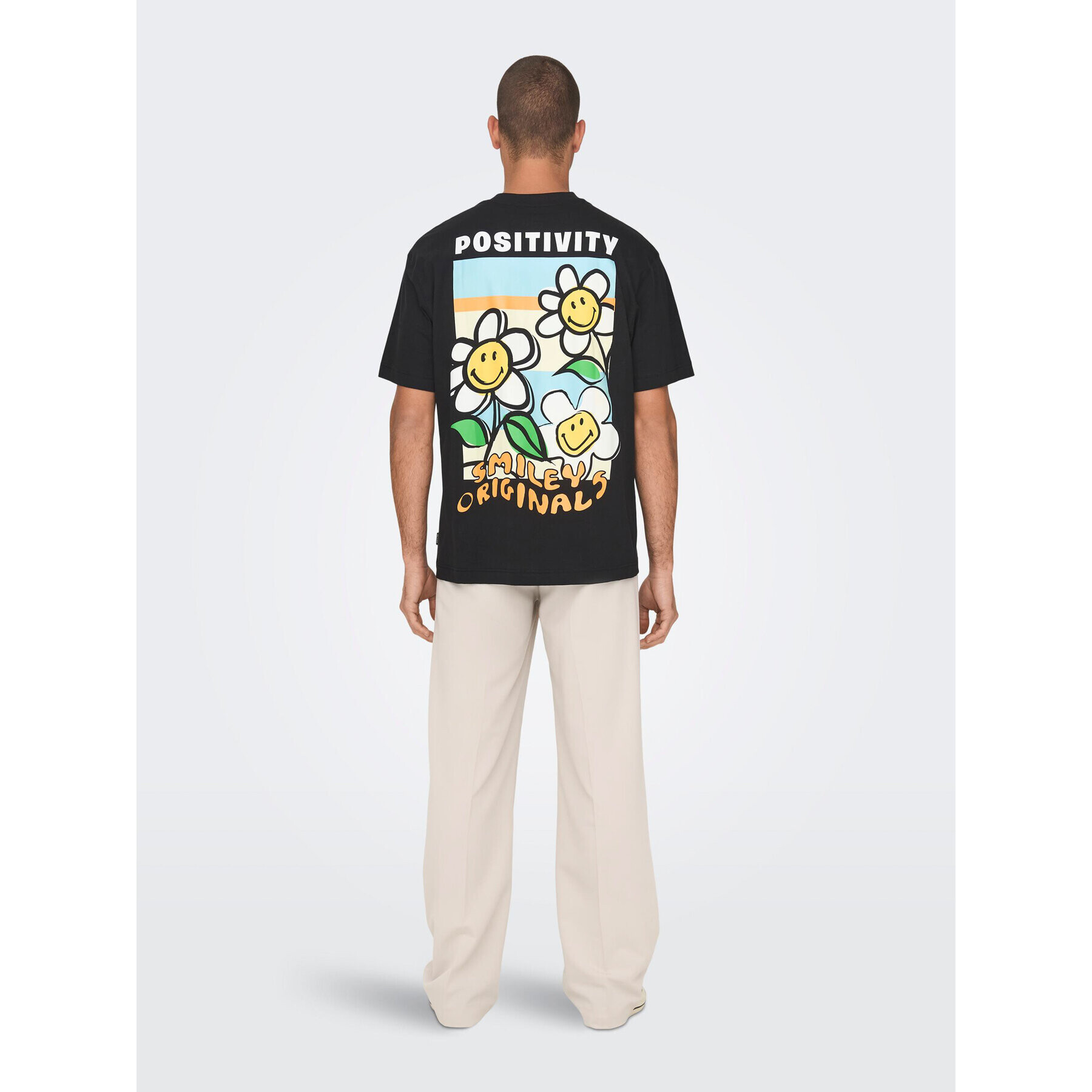 Only & Sons Тишърт 22025281 Черен Relaxed Fit - Pepit.bg