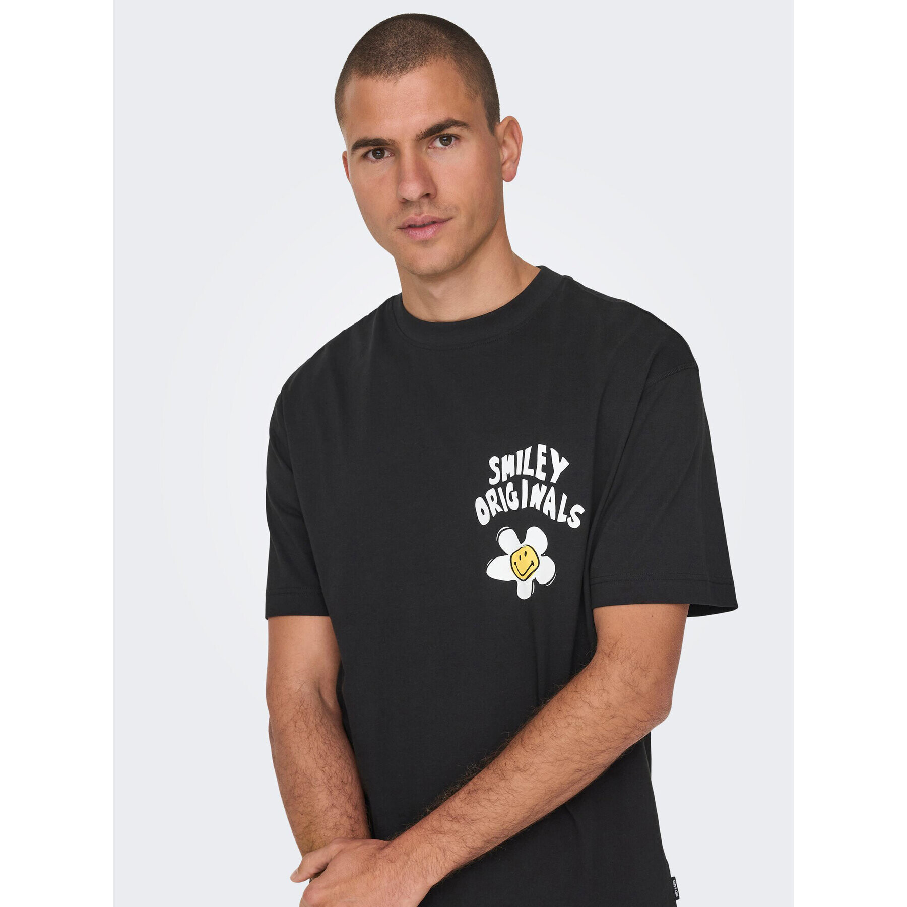 Only & Sons Тишърт 22025281 Черен Relaxed Fit - Pepit.bg