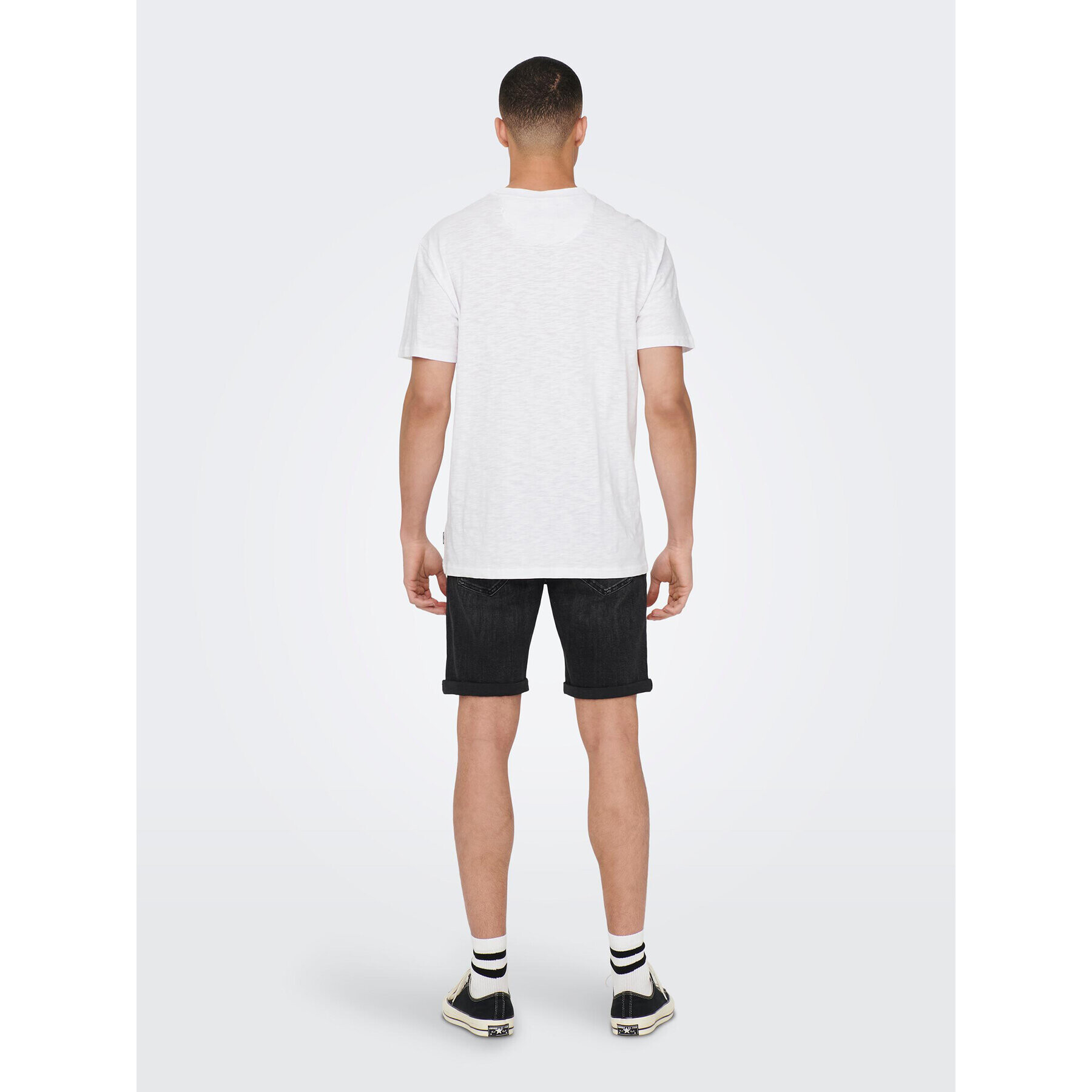 Only & Sons Тишърт 22025286 Бял Regular Fit - Pepit.bg