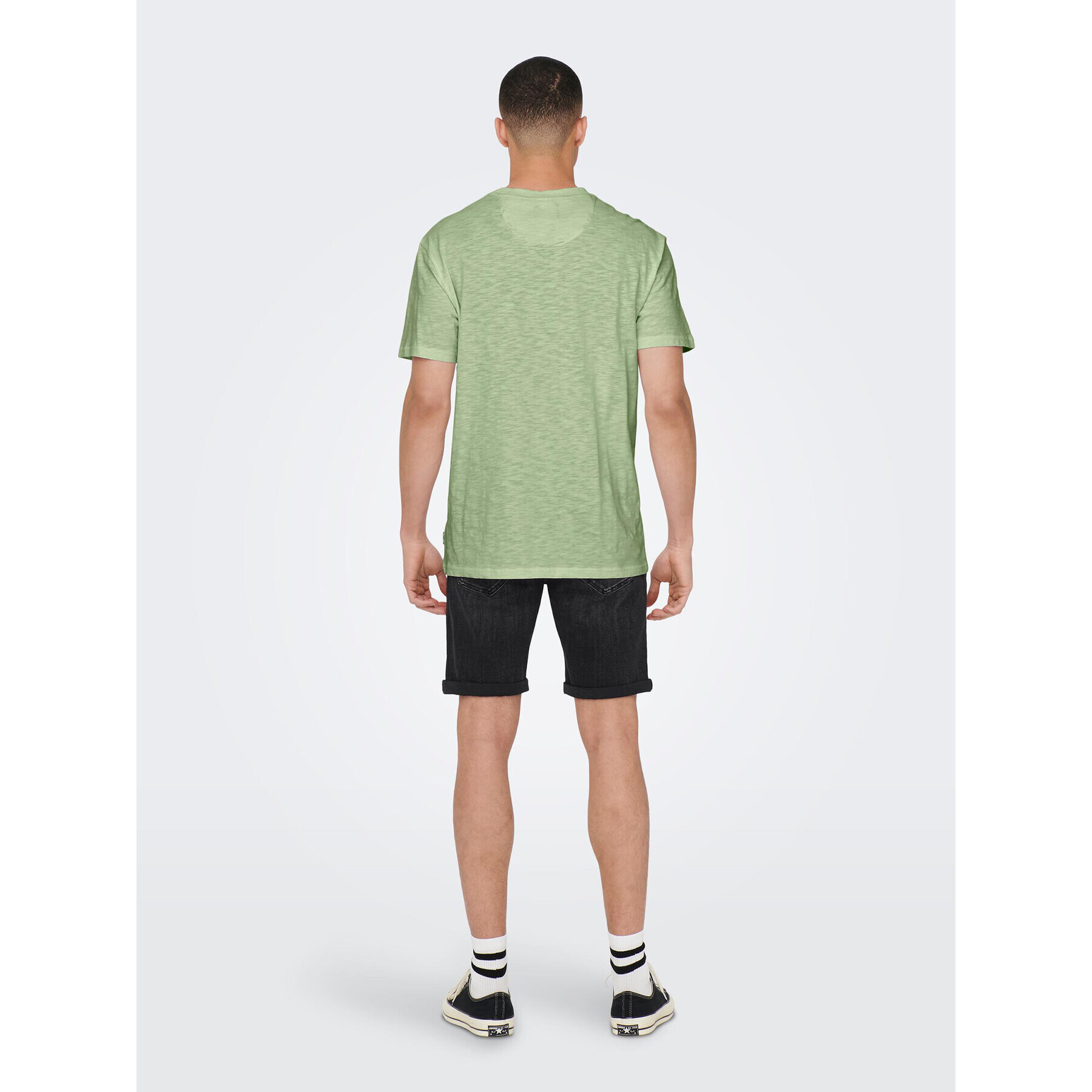 Only & Sons Тишърт 22025286 Зелен Regular Fit - Pepit.bg