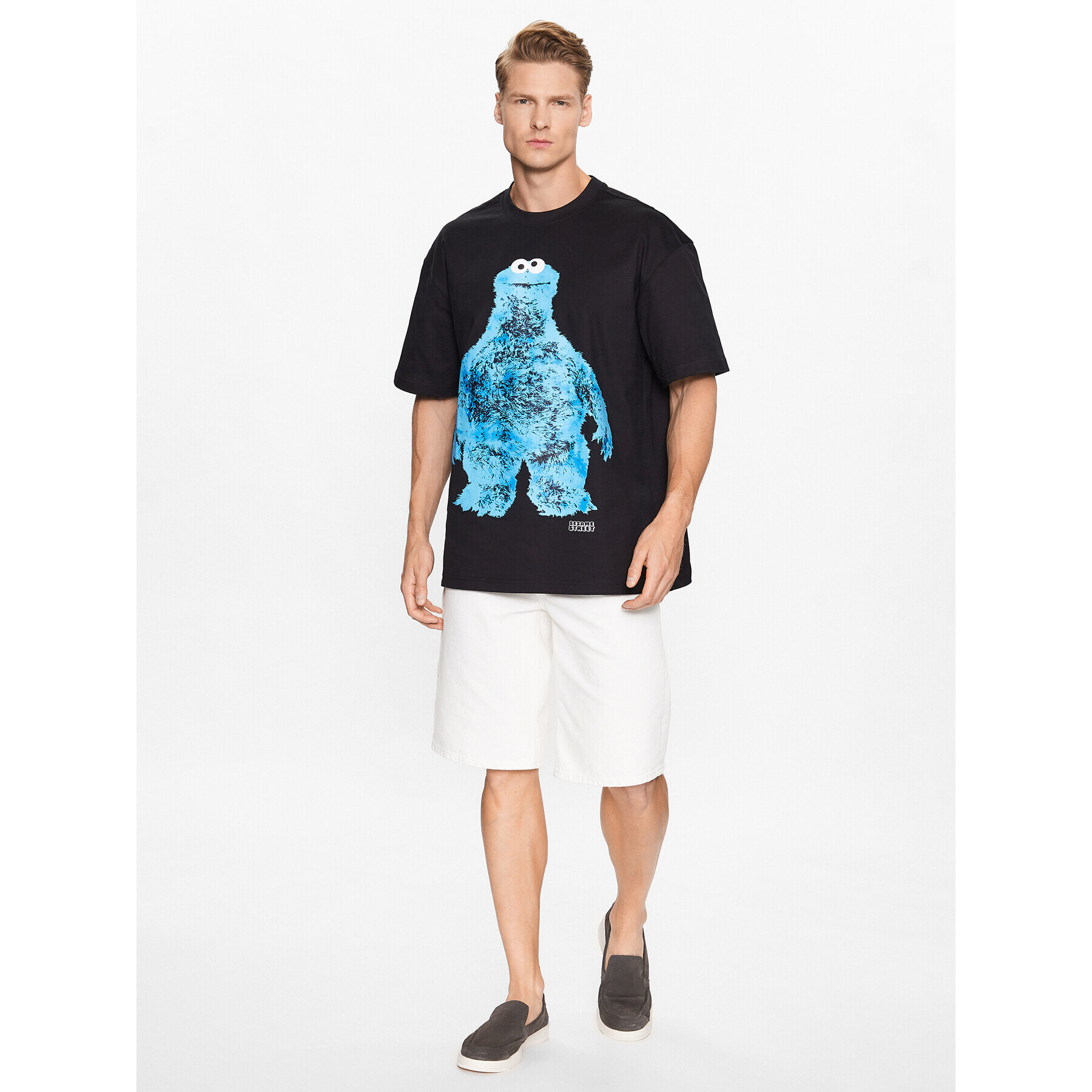 Only & Sons Тишърт 22025291 Черен Oversize - Pepit.bg