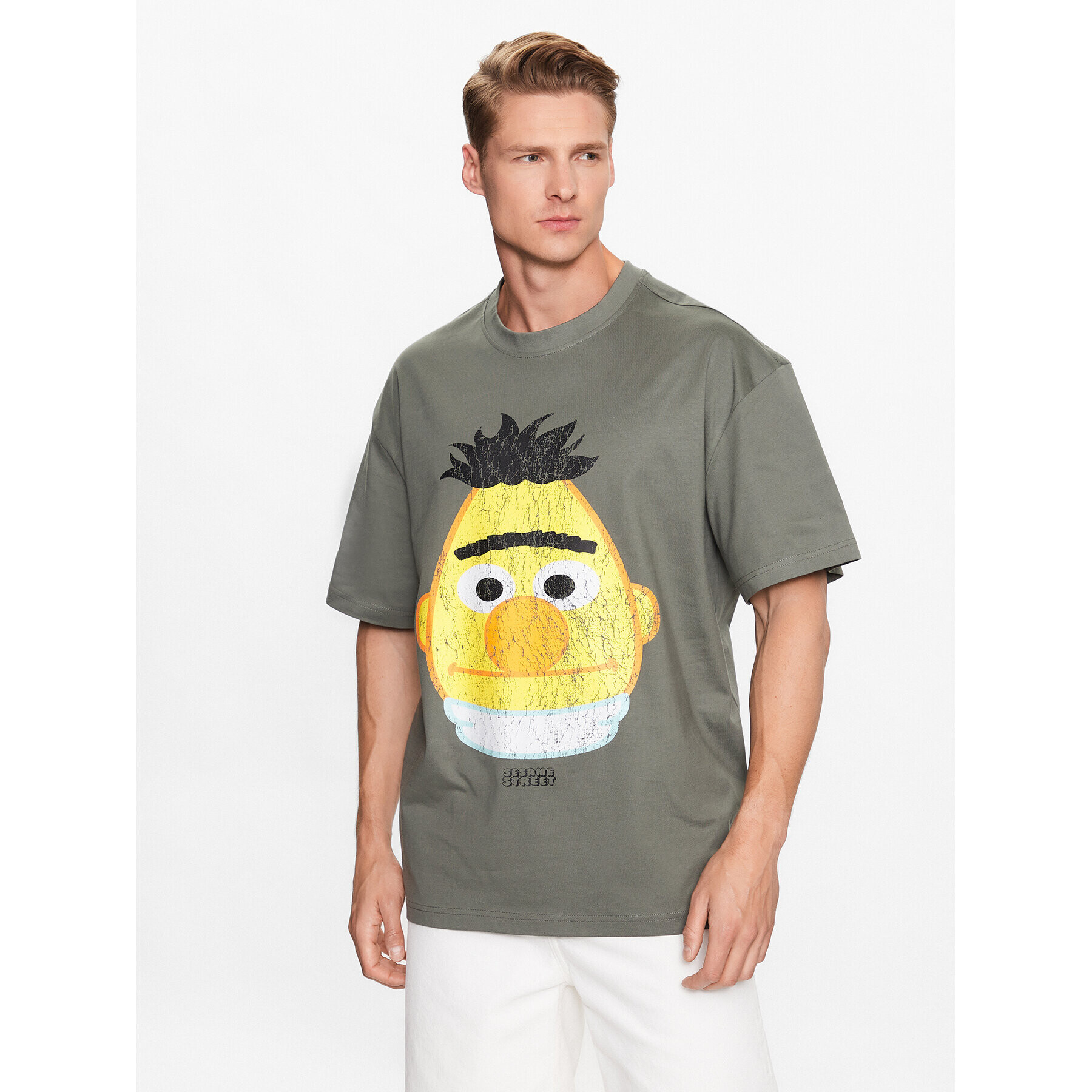 Only & Sons Тишърт 22025291 Зелен Oversize - Pepit.bg