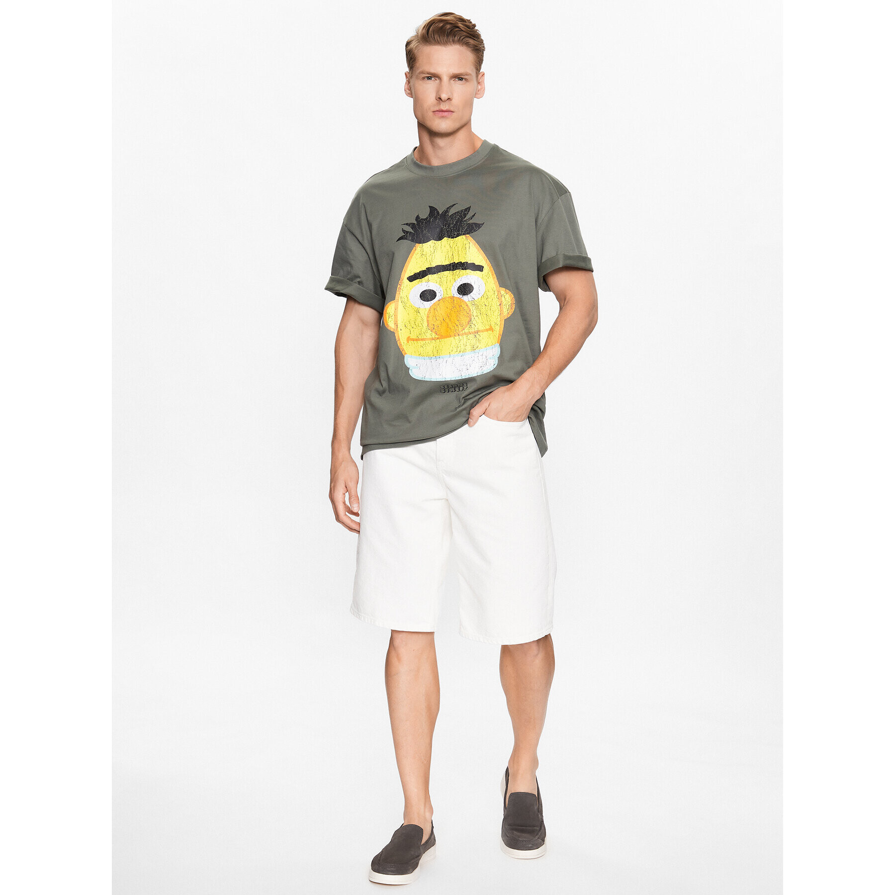 Only & Sons Тишърт 22025291 Зелен Oversize - Pepit.bg